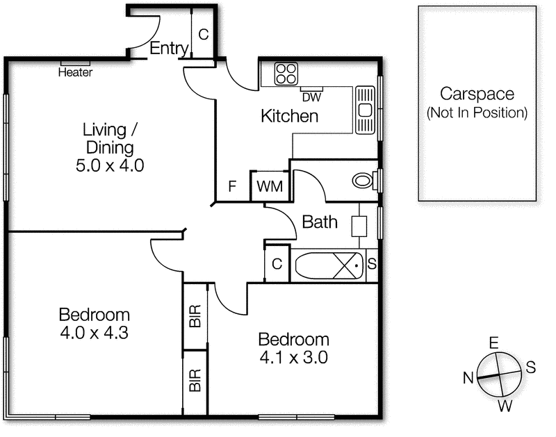 5/14a Chapel Street, St Kilda VIC 3182 - Floorplan