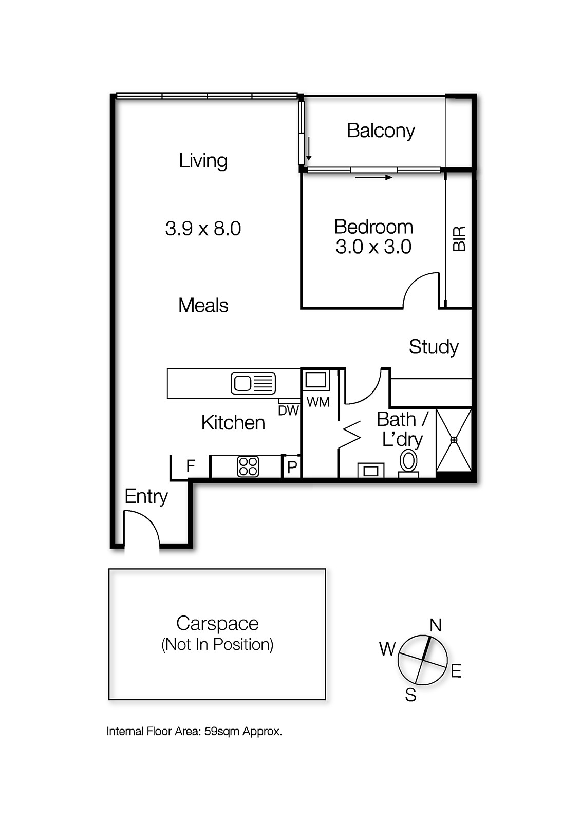 515/70 Queens Road, Melbourne VIC 3004 - Floorplan