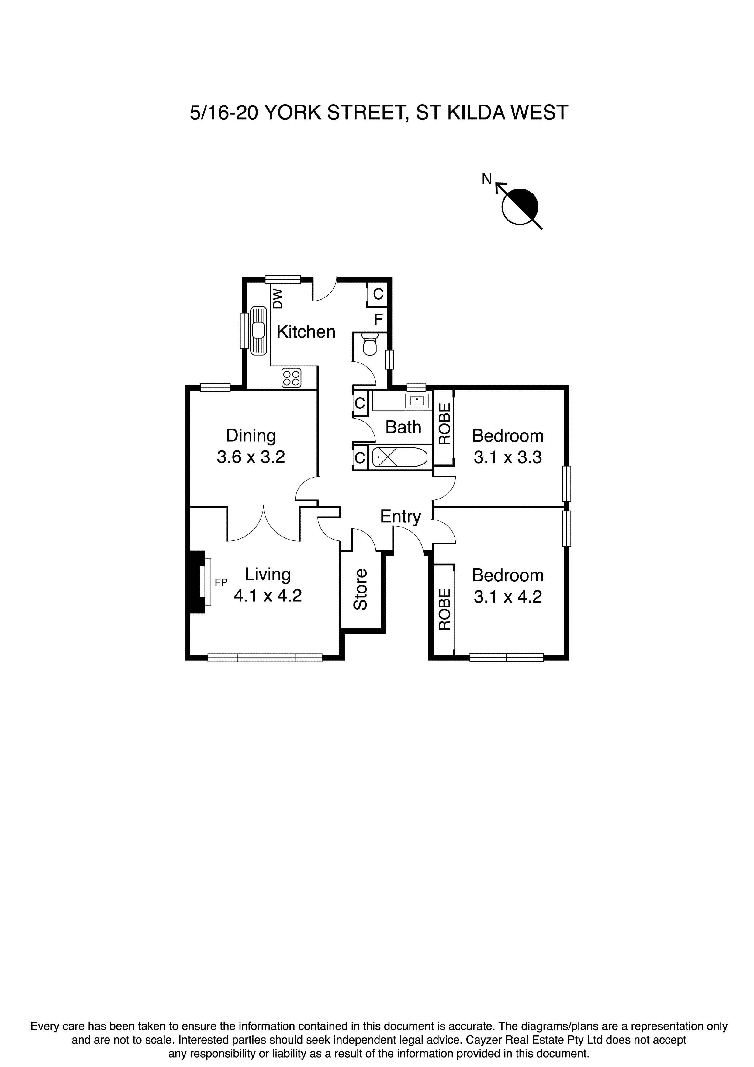 5/16-20 York Street, St Kilda West VIC 3182 - Floorplan