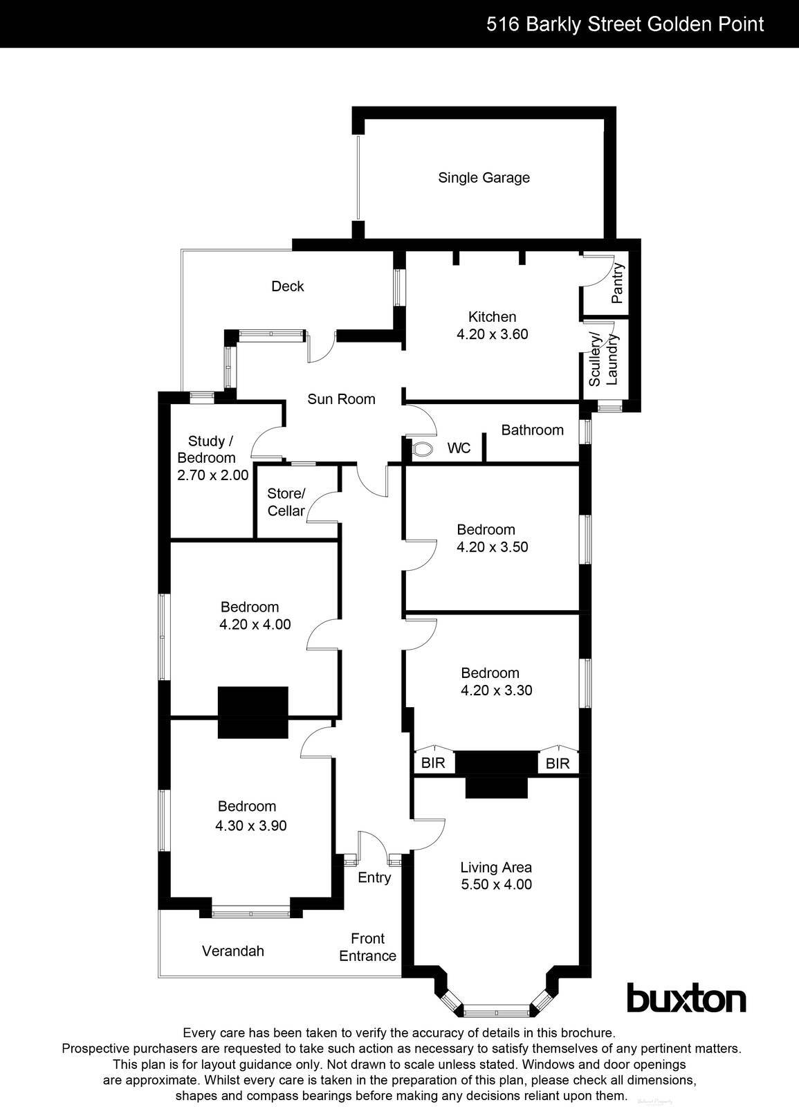 516 Barkly Street, Golden Point VIC 3350 - Floorplan
