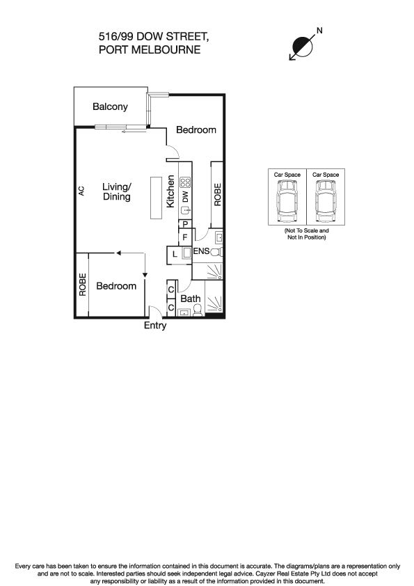 516/99 Dow Street, PORT MELBOURNE VIC 3207 - Floorplan