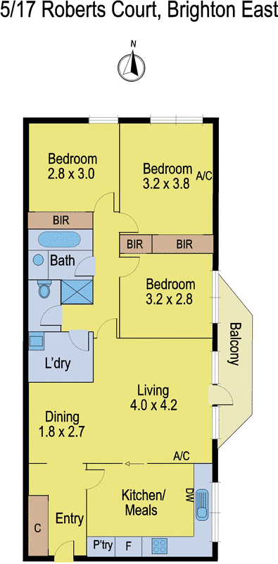 5/17 Roberts Court, Brighton East VIC 3187 - Floorplan