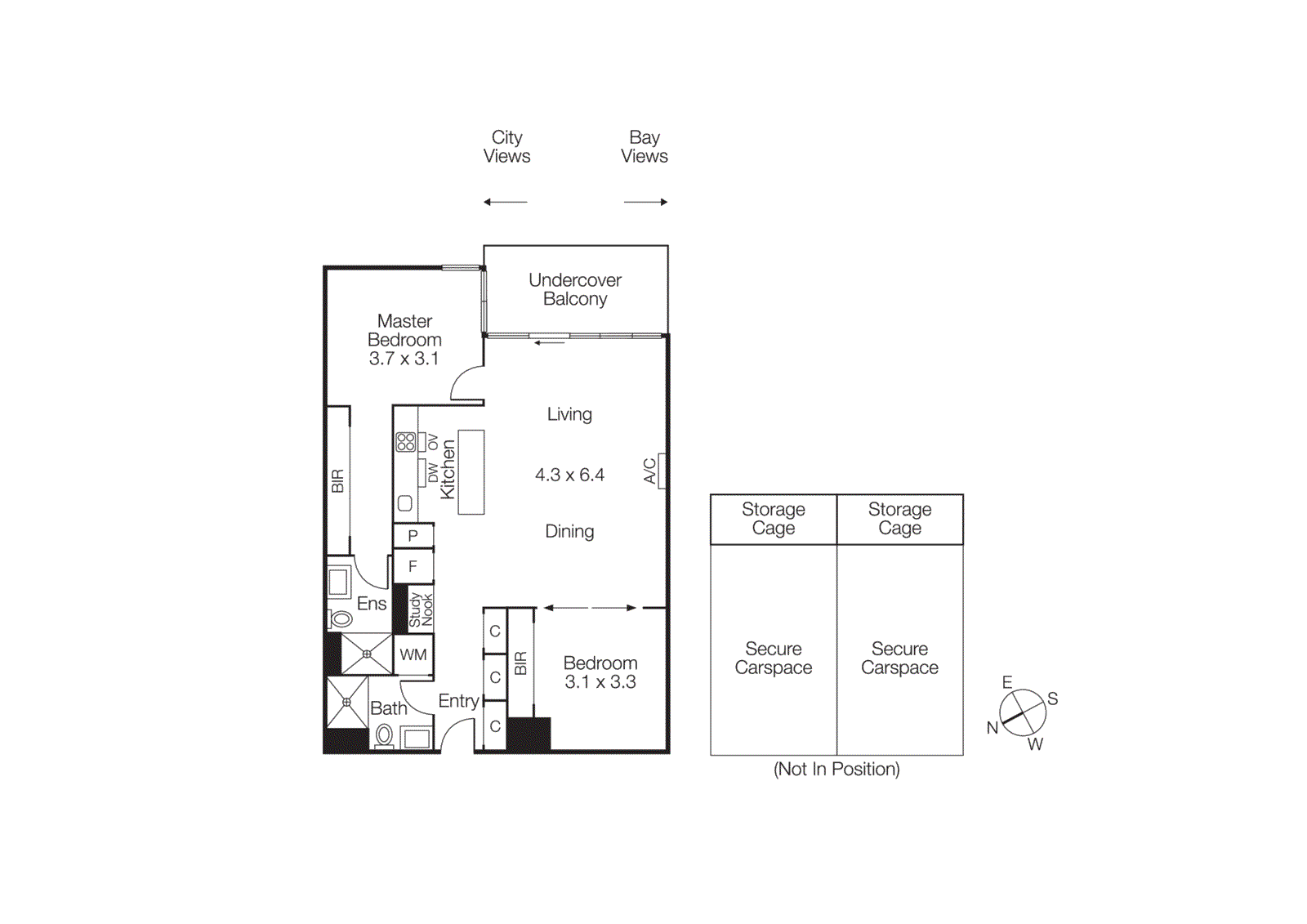 517/99 Dow Street, Port Melbourne VIC 3207 - Floorplan