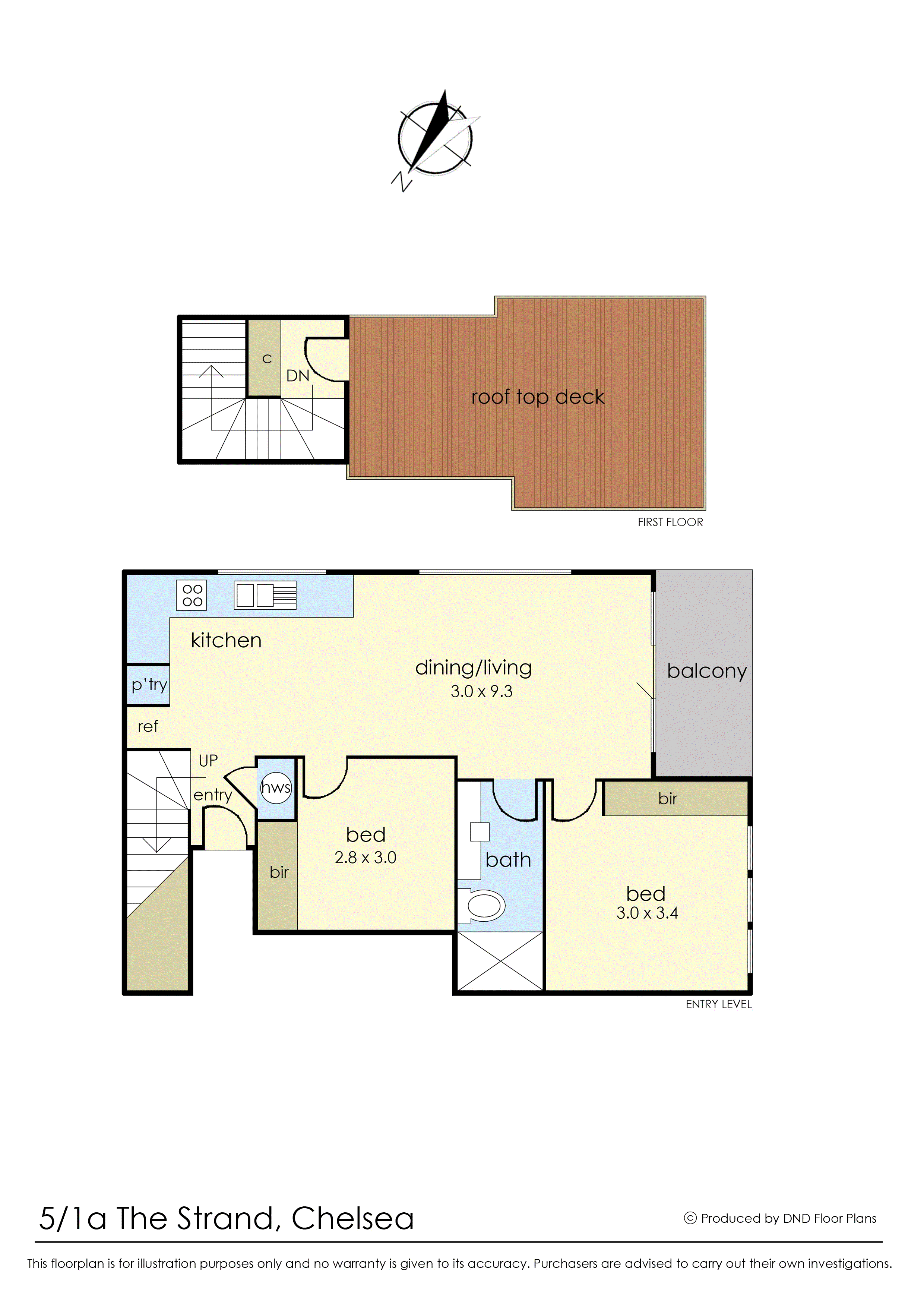 5/1A The Strand, Chelsea VIC 3196 - Floorplan