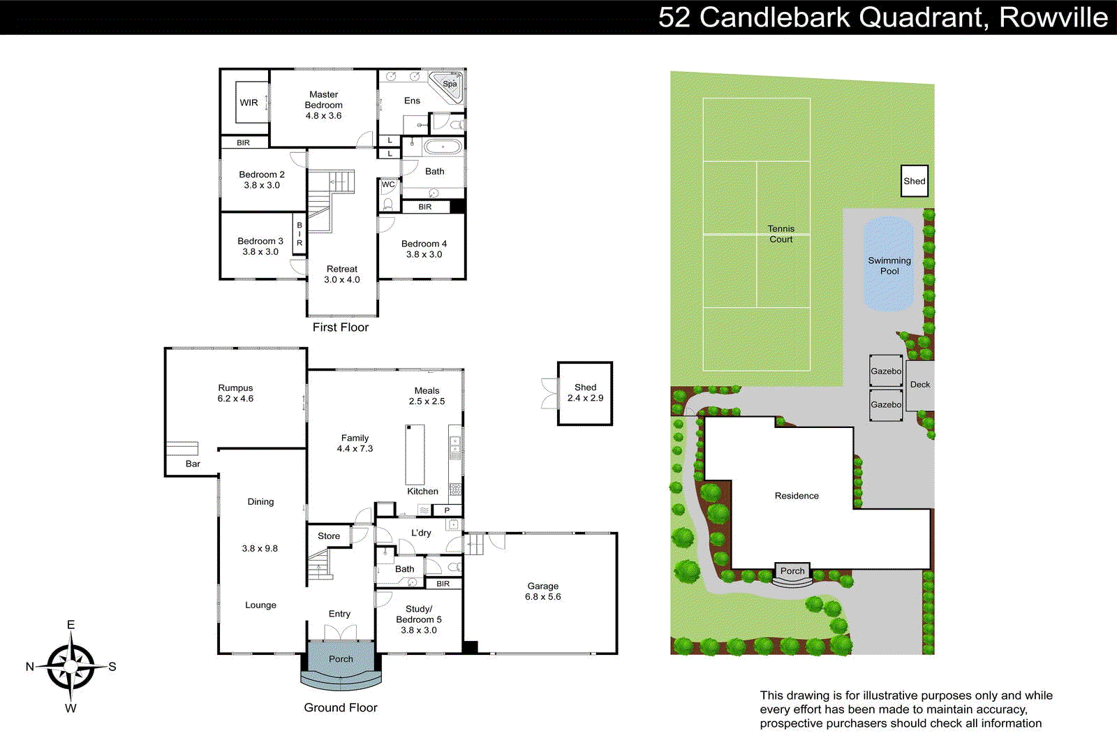 52 Candlebark Quadrant, Rowville VIC 3178 - Floorplan