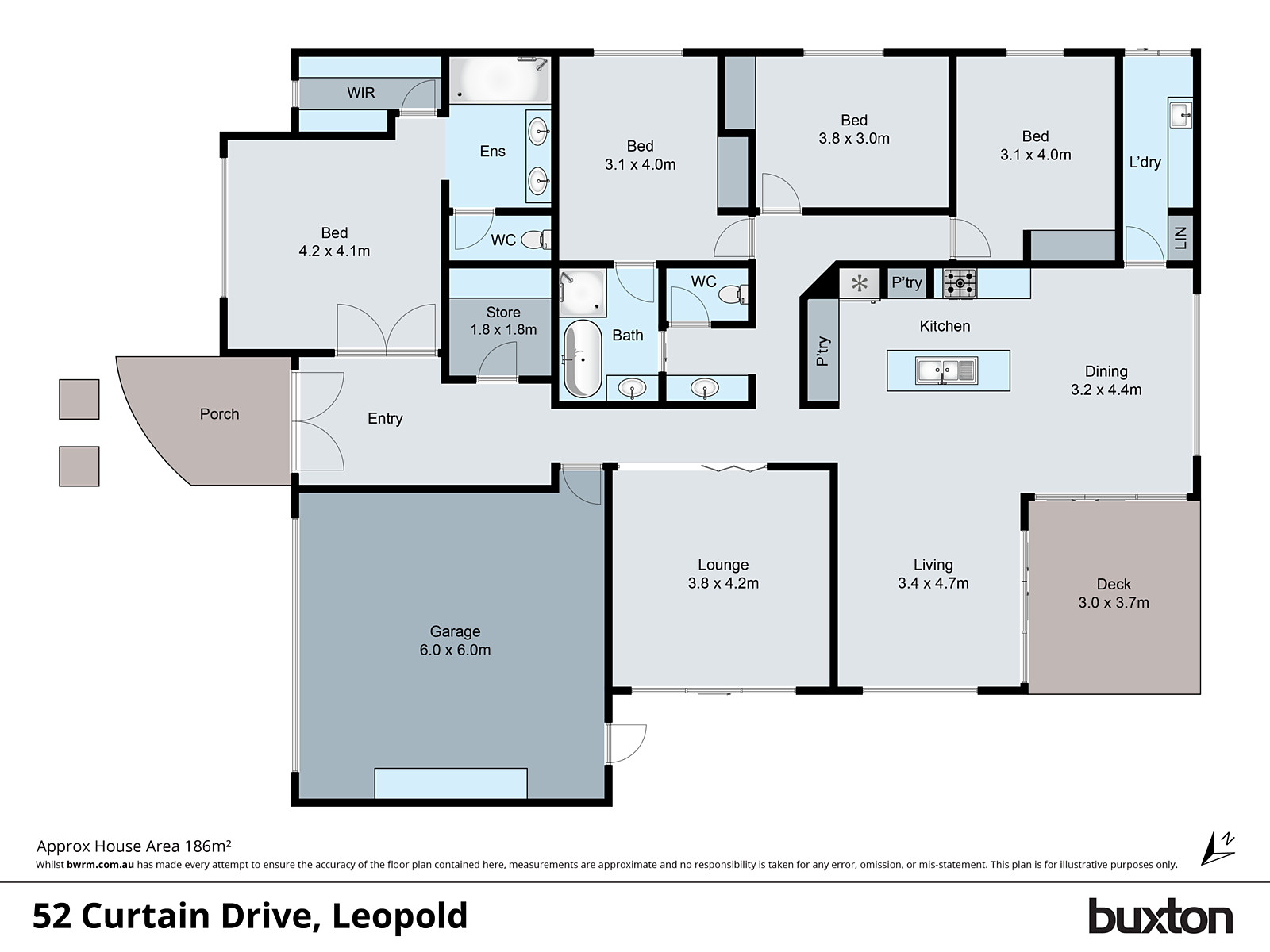 52 Curtain Drive, Leopold VIC 3224 - Floorplan