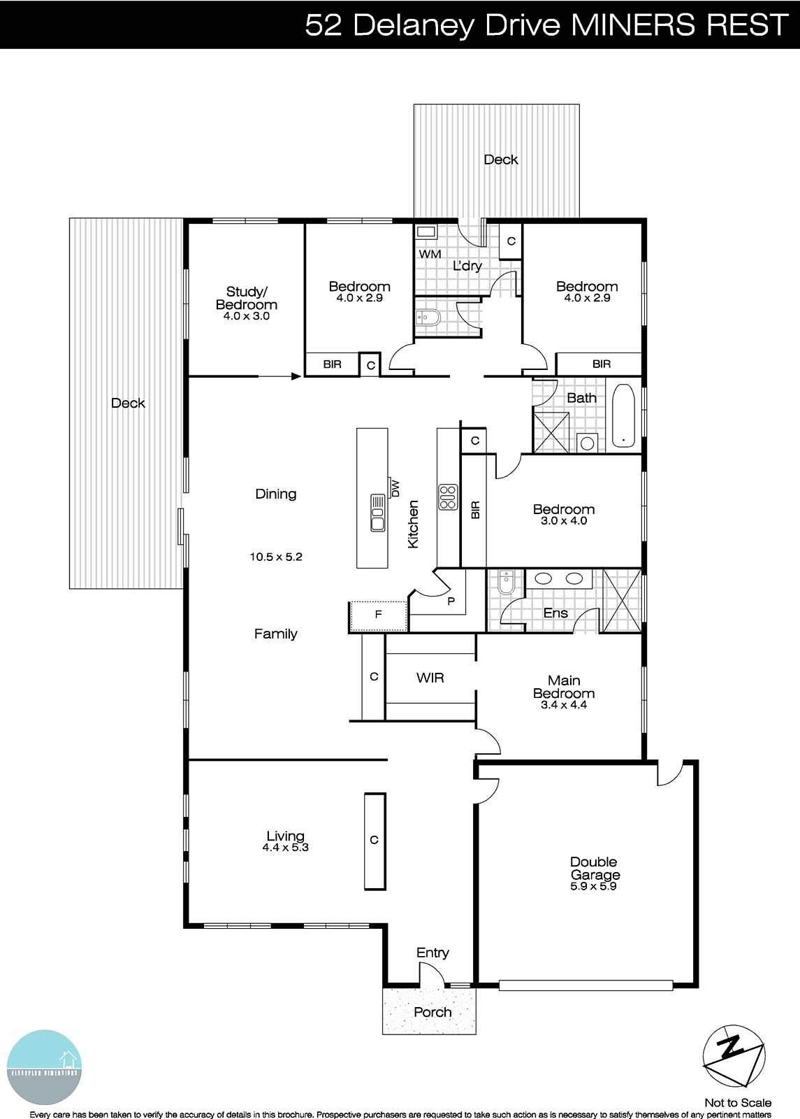 52 Delaney Drive, Miners Rest VIC 3352 - Floorplan