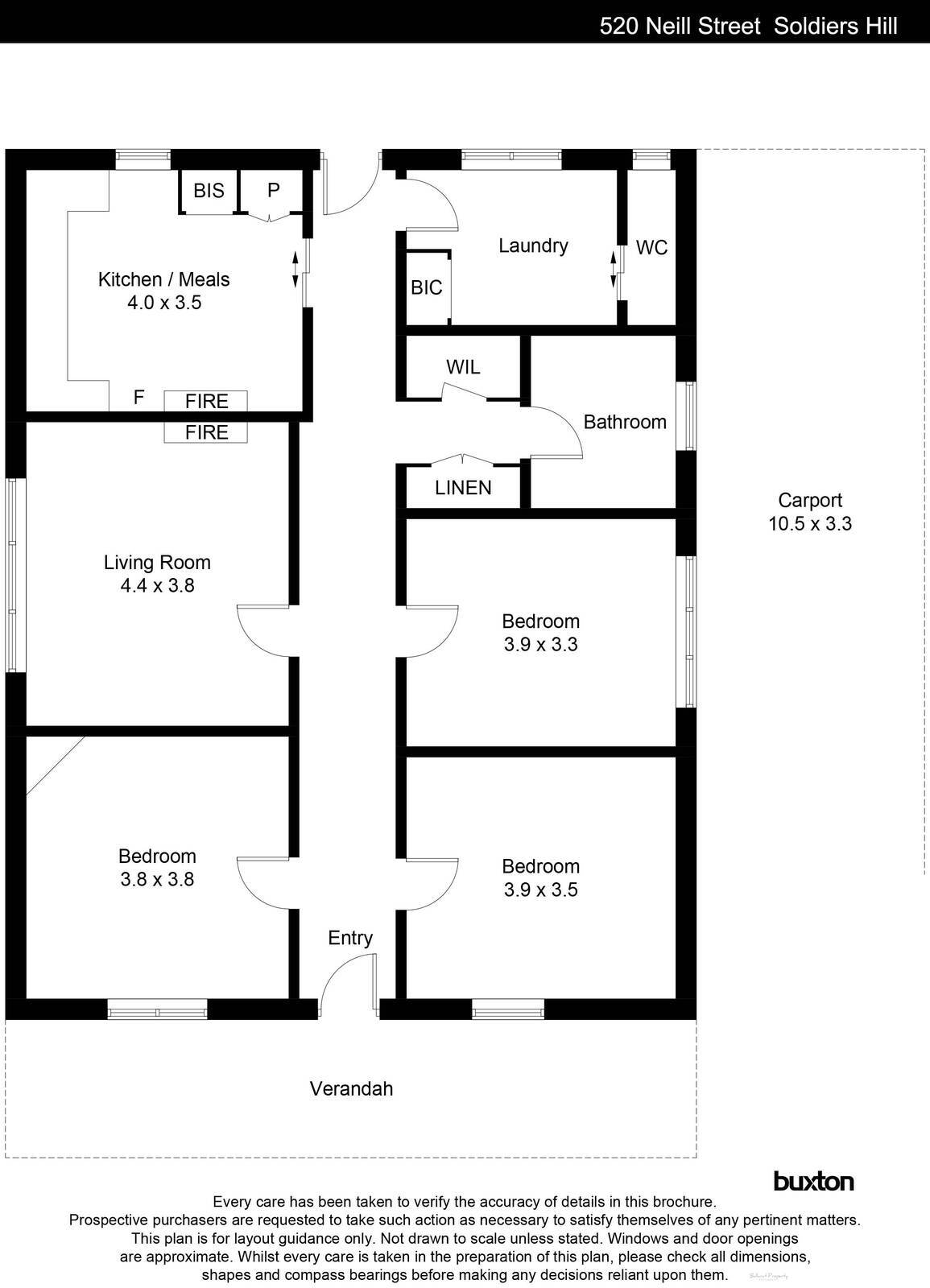 520 Neill Street, Soldiers Hill VIC 3350 - Floorplan