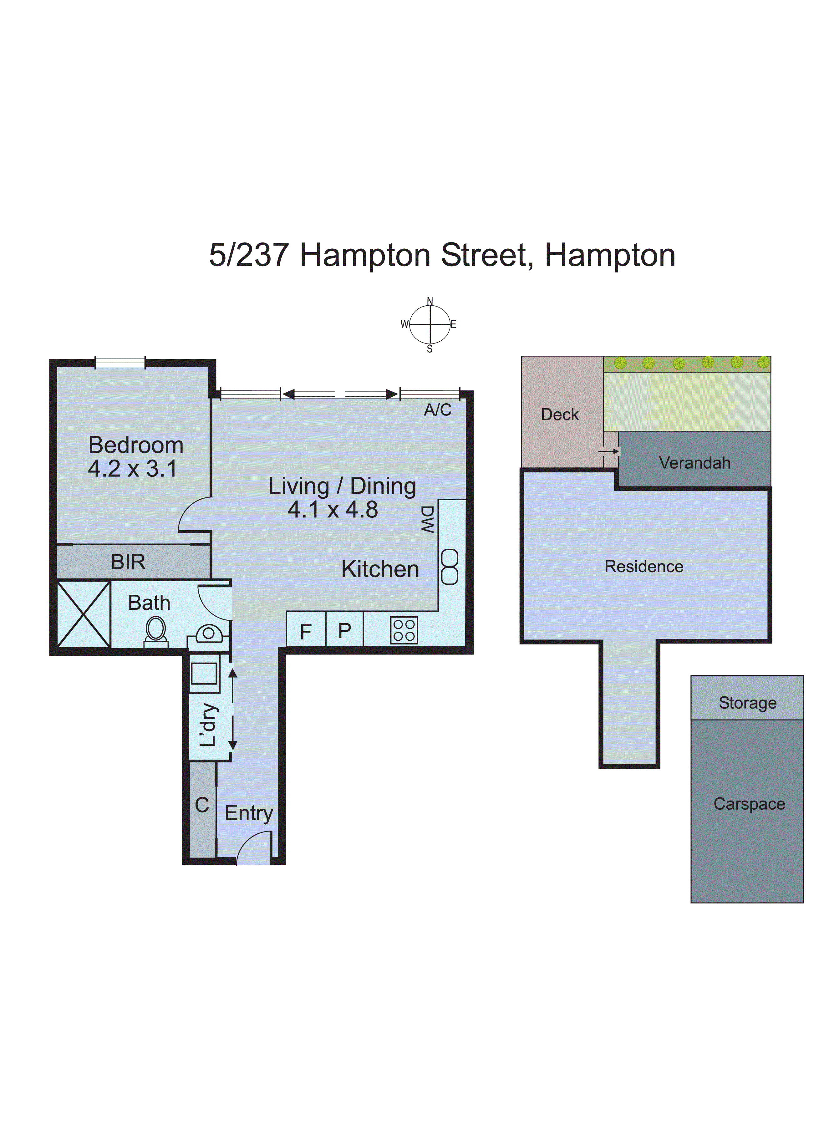 5/237 Hampton Street, Hampton VIC 3188 - Floorplan