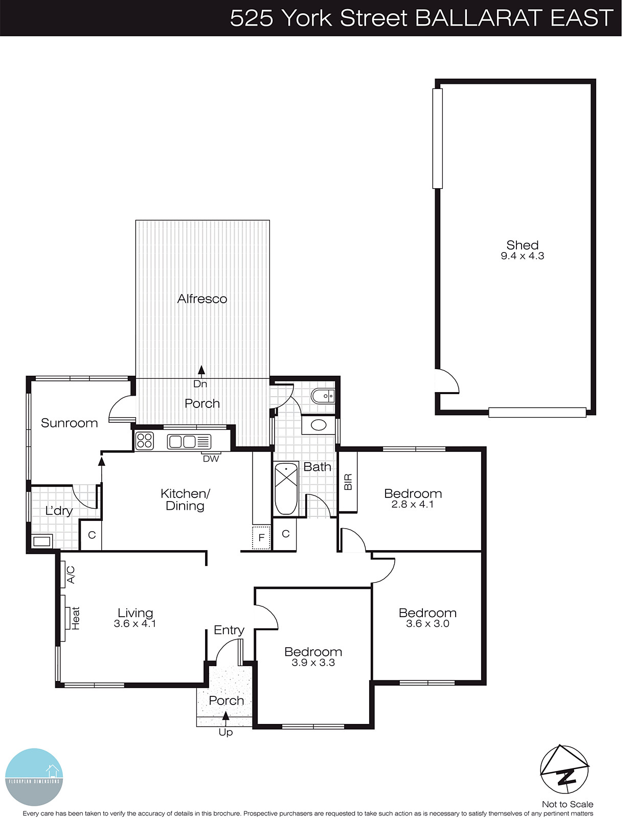 525 York Street, Ballarat East VIC 3350 - Floorplan