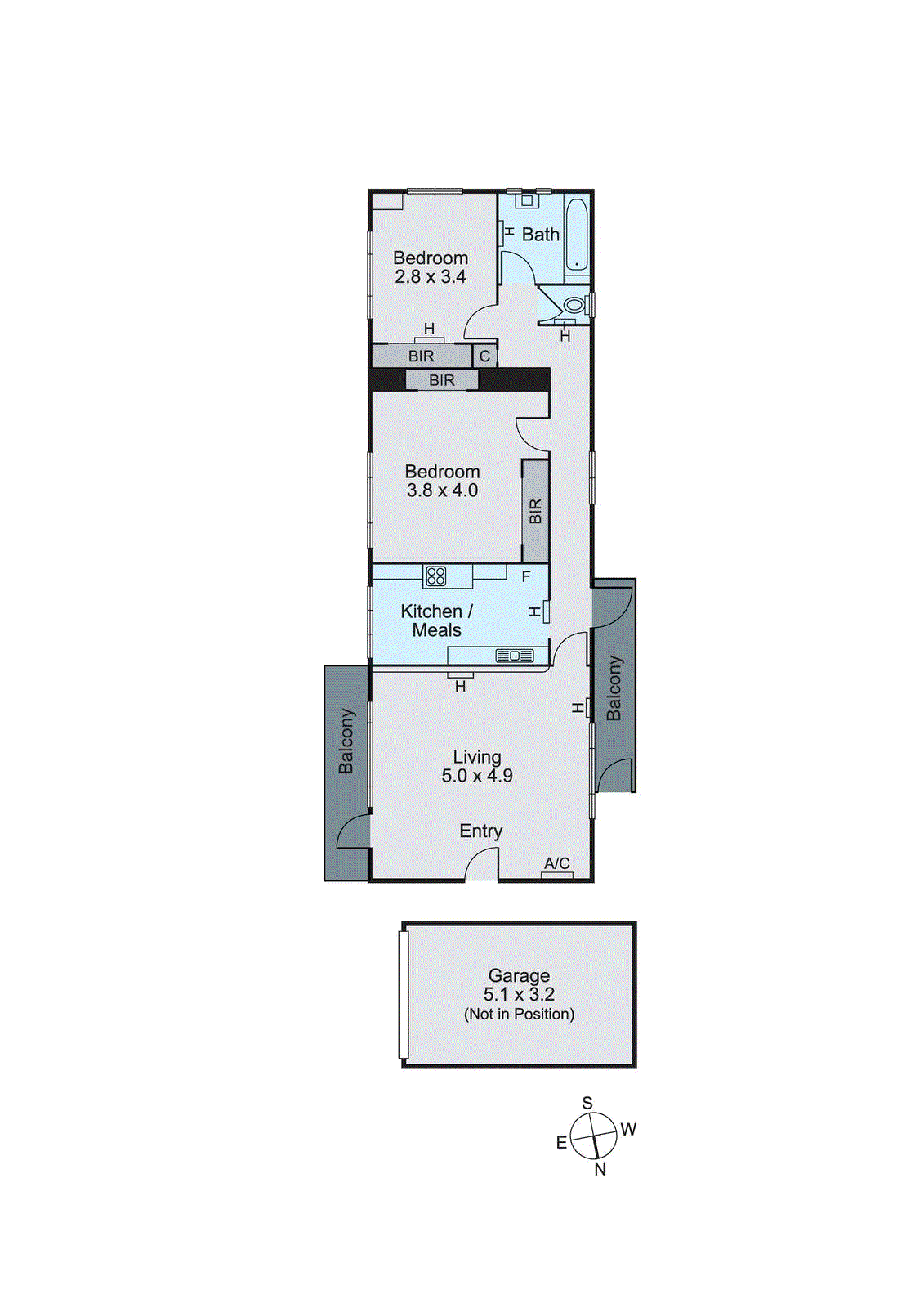 5/27 Bromby Street, South Yarra VIC 3141 - Floorplan