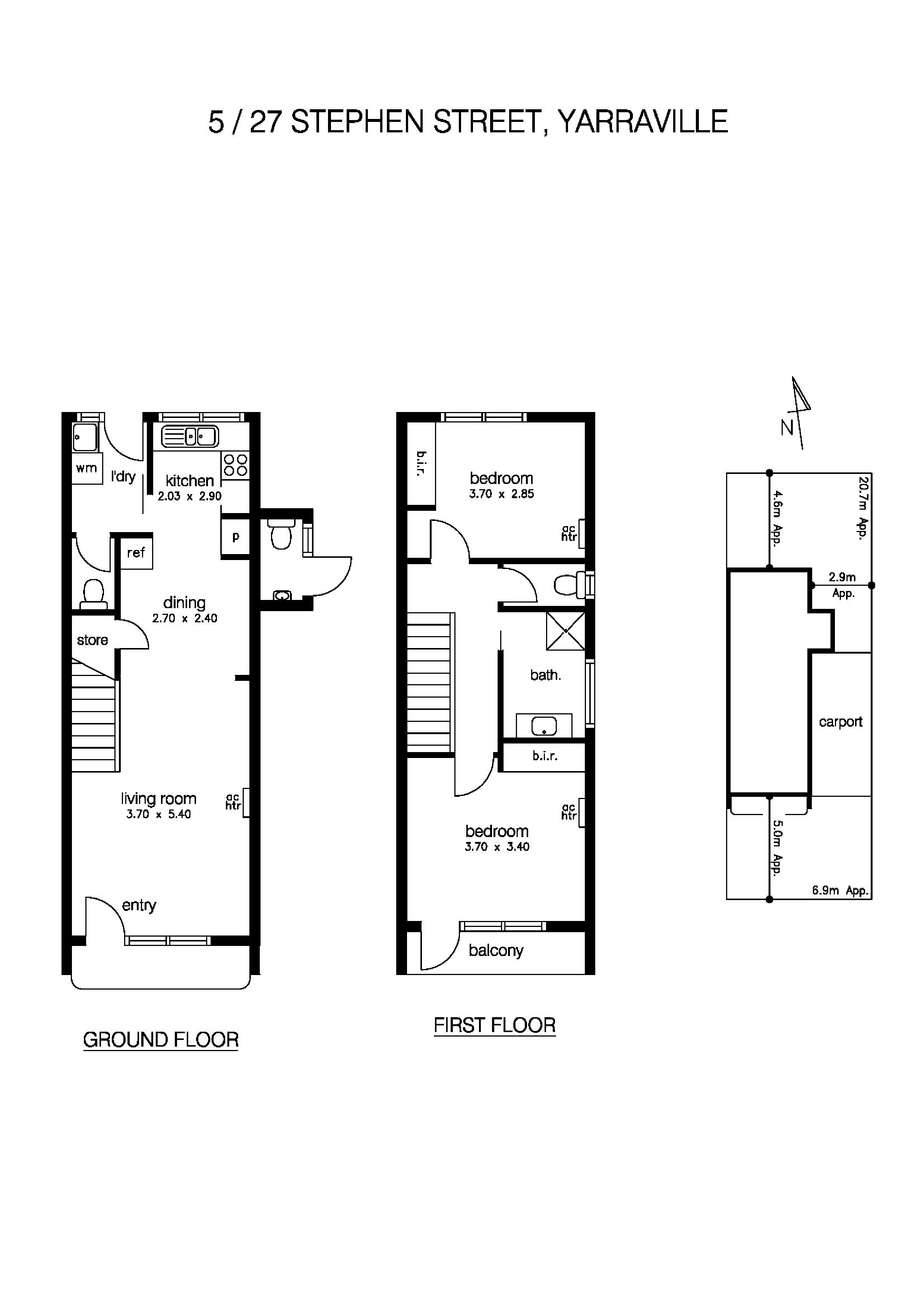 5/27 Stephen Street, YARRAVILLE VIC 3013 - Floorplan