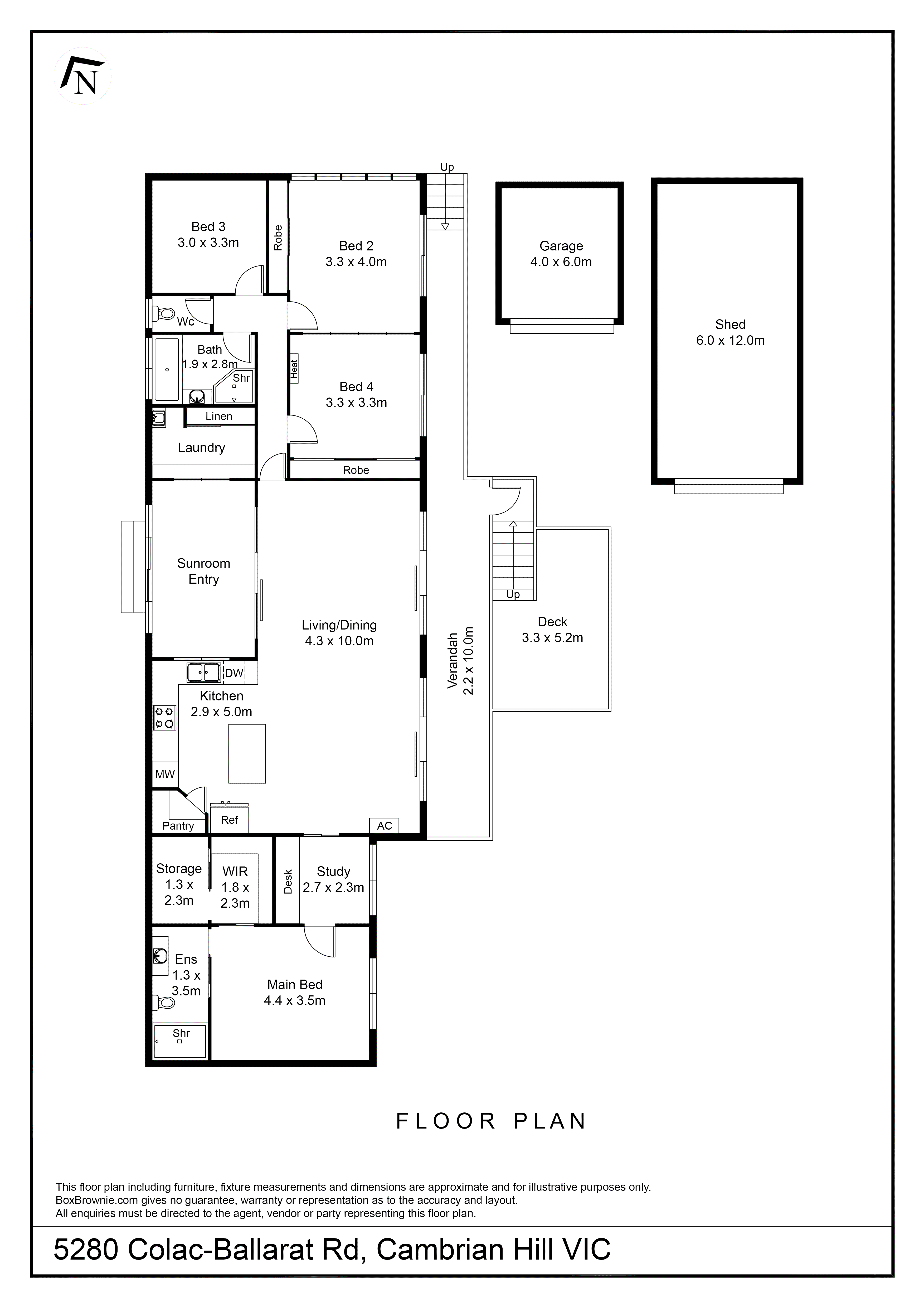 5280 Colac Ballarat Road, Cambrian Hill VIC 3352 - Floorplan