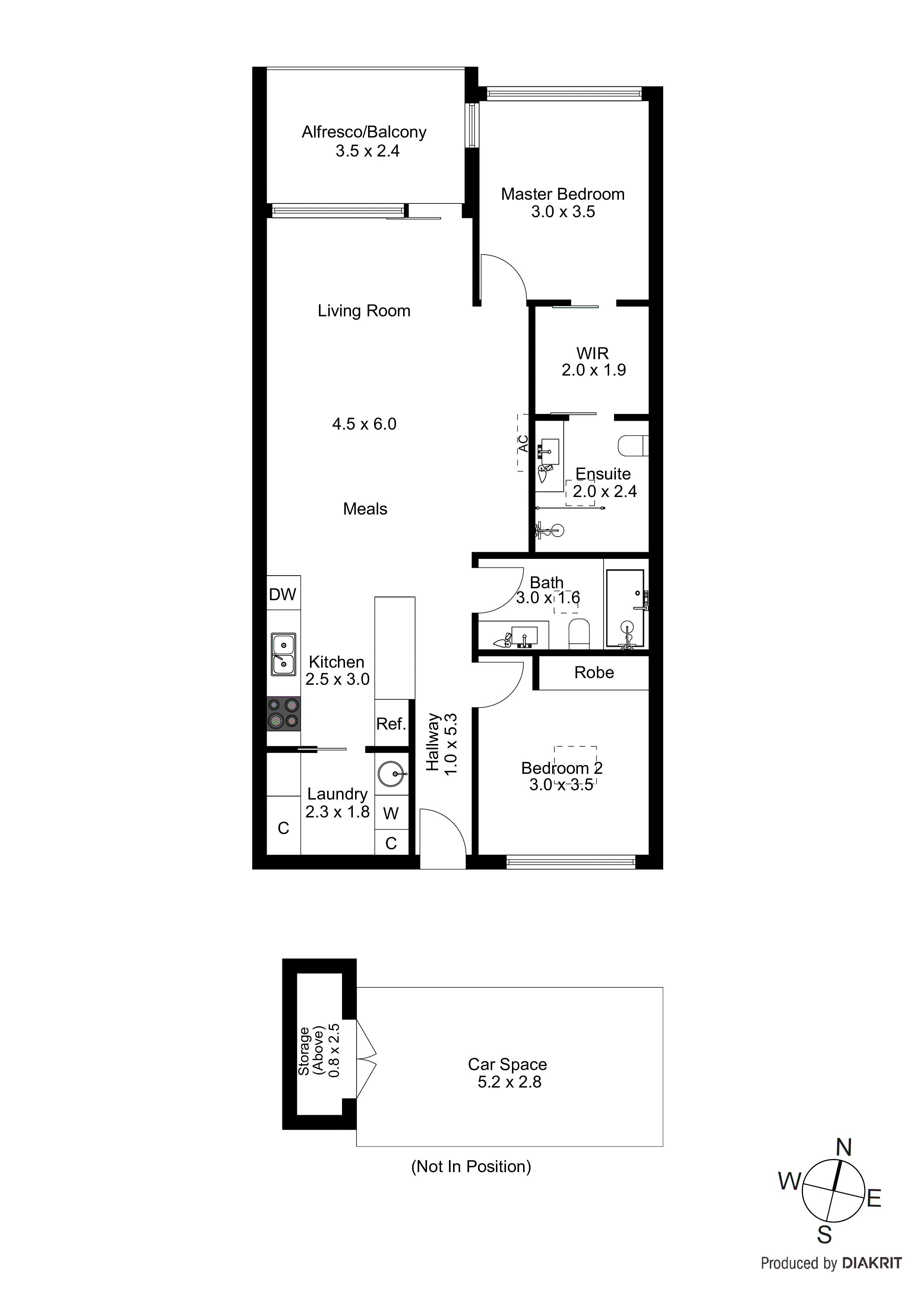 5/2a Newberry Avenue, Bonbeach VIC 3196 - Floorplan