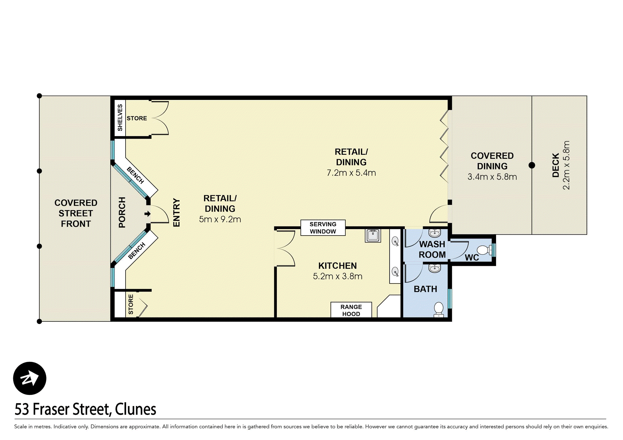 53 Fraser Street, Clunes VIC 3370 - Floorplan