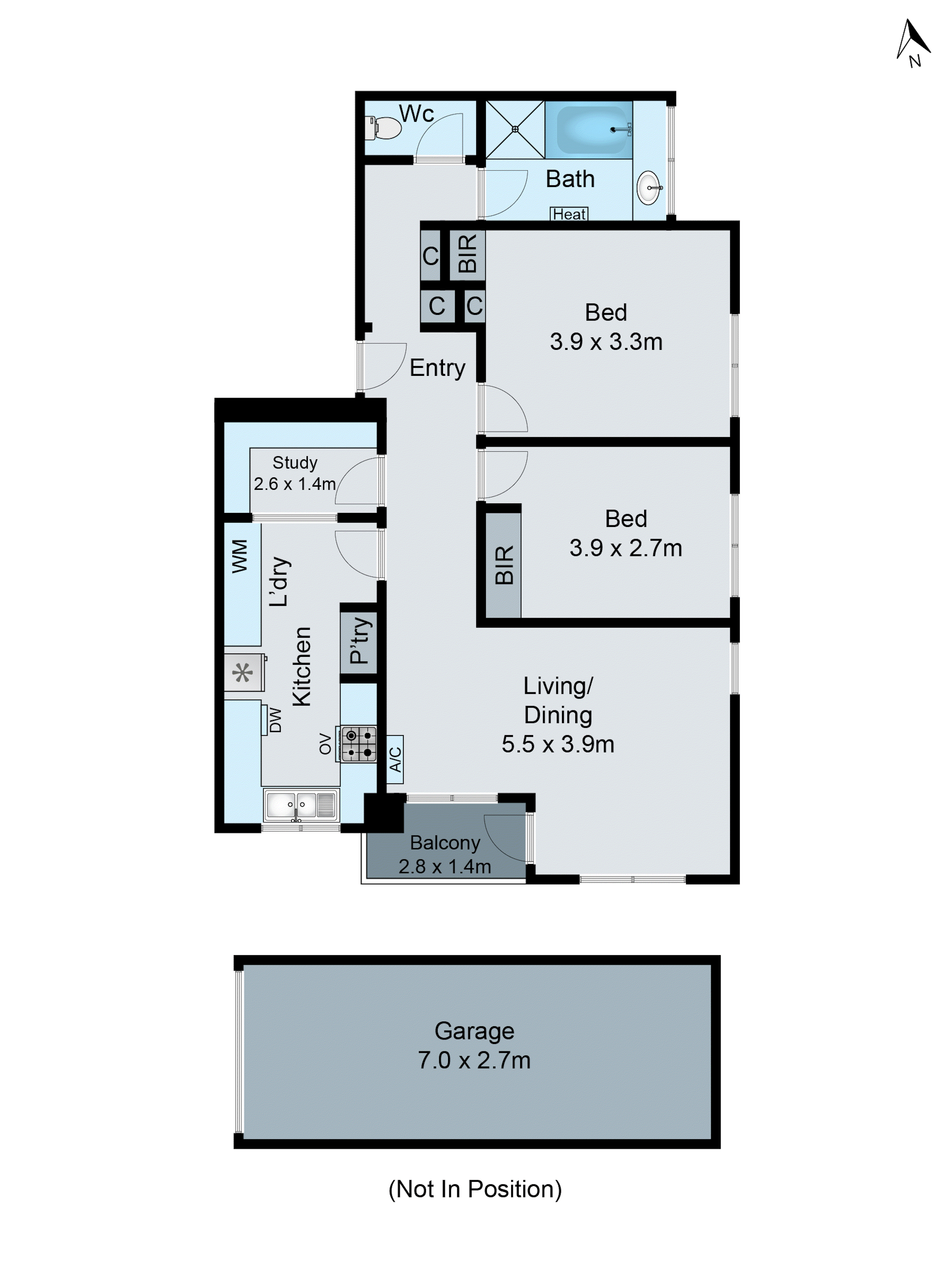 5/329 Dandenong Road, Prahran VIC 3181 - Floorplan