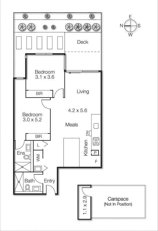 5/33 Crisp Street, Hampton VIC 3188 - Floorplan