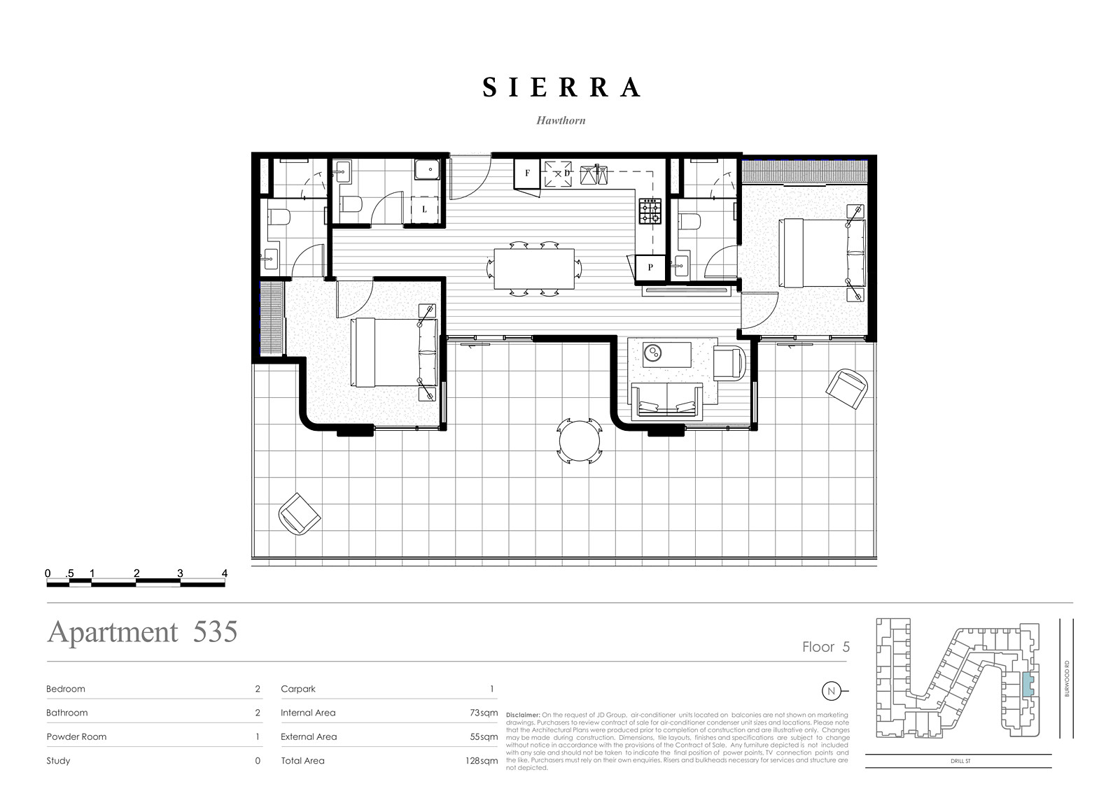 535/200 Burwood Road, Hawthorn
- Floorplan 1