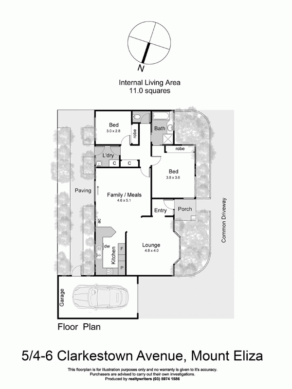 5/4-6 Clarkestown Avenue, MOUNT ELIZA VIC 3930 - Floorplan