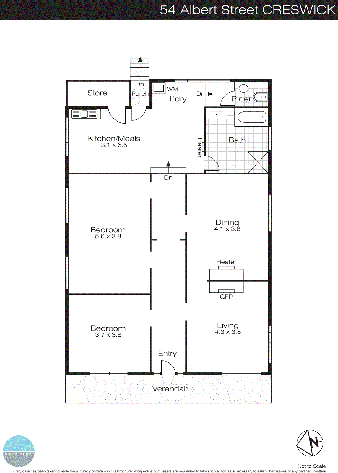 54 Albert Street, Creswick VIC 3363 - Floorplan