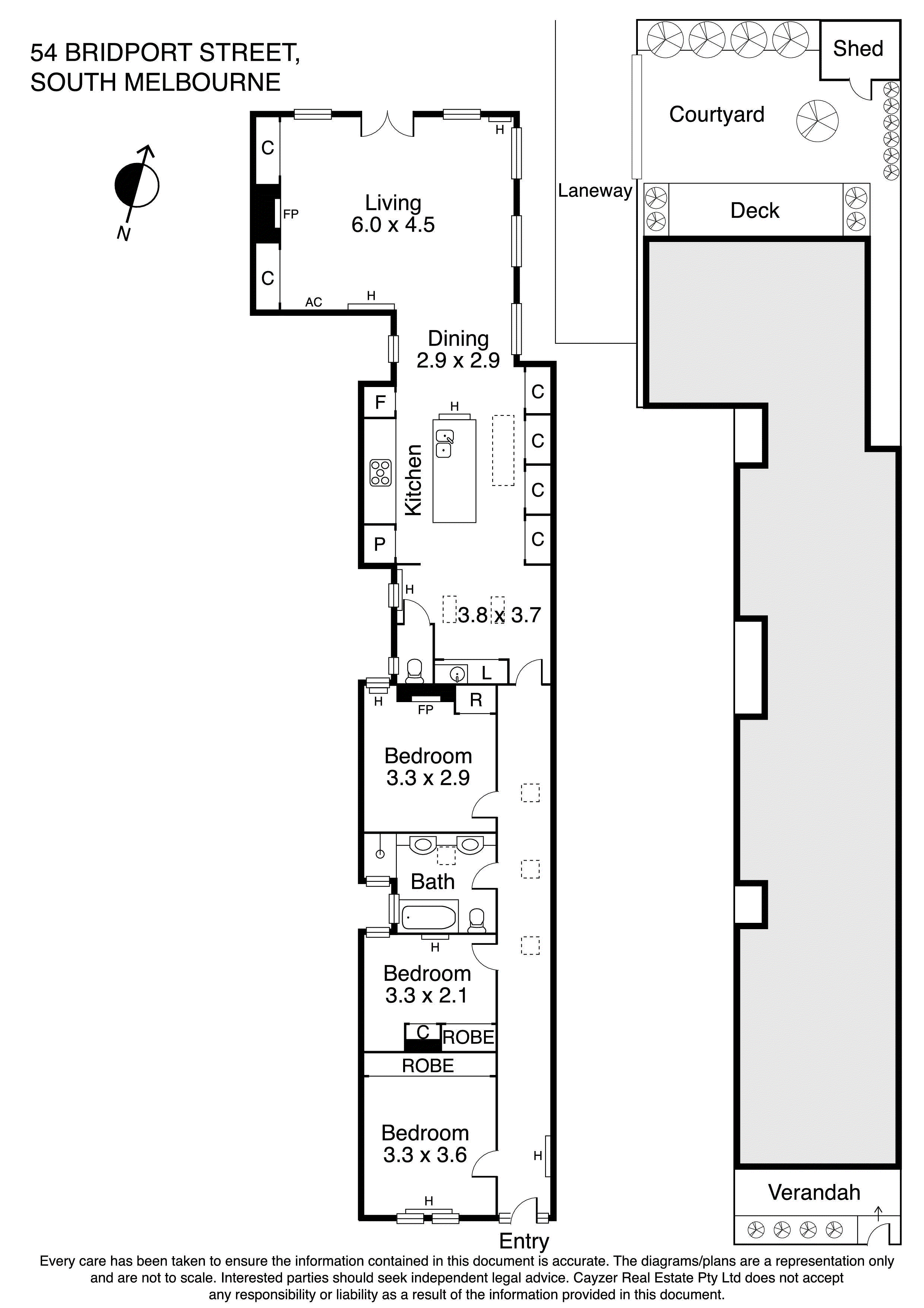 54 Bridport Street, SOUTH MELBOURNE VIC 3205 - Floorplan