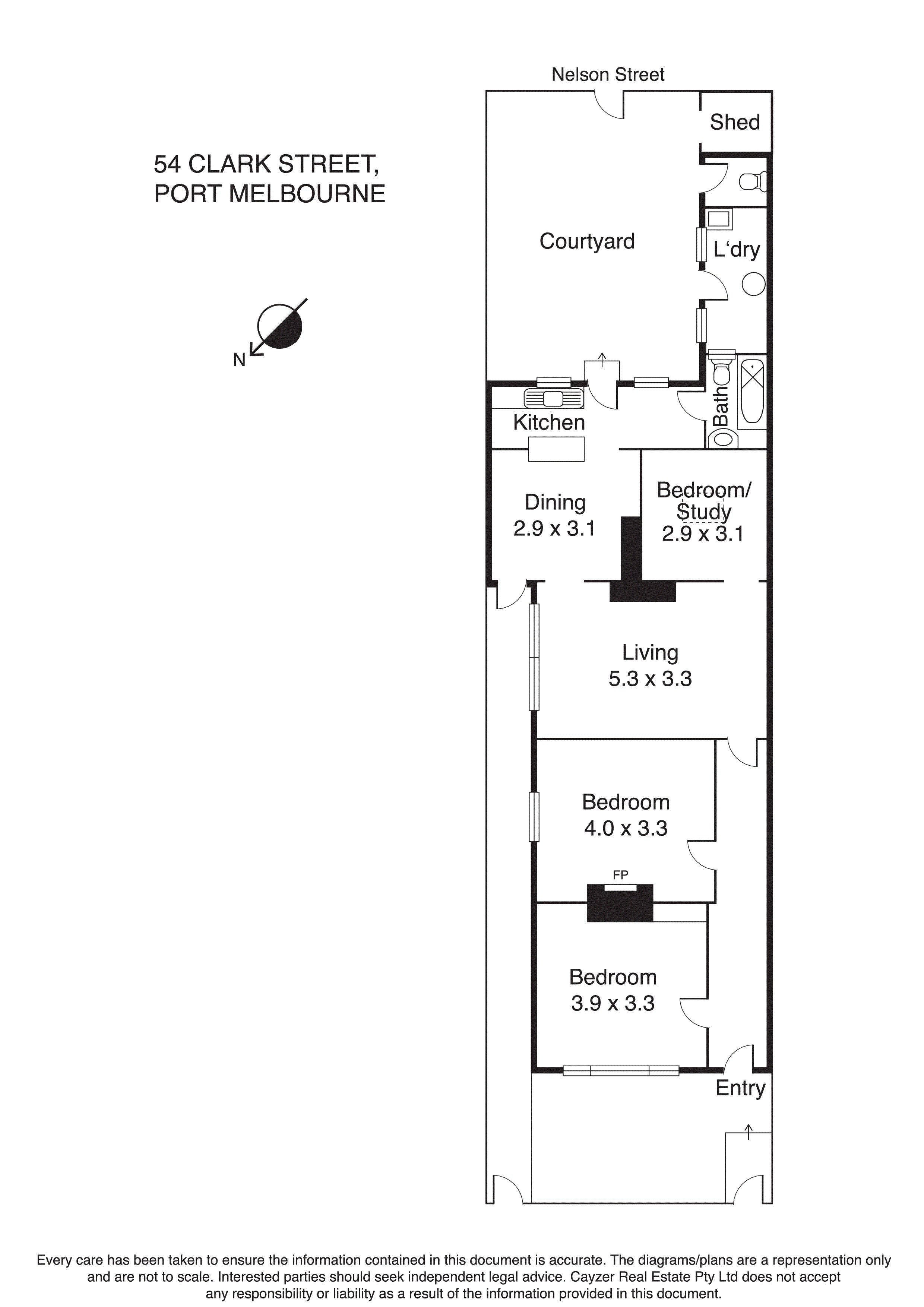 54 Clark Street, PORT MELBOURNE VIC 3207 - Floorplan