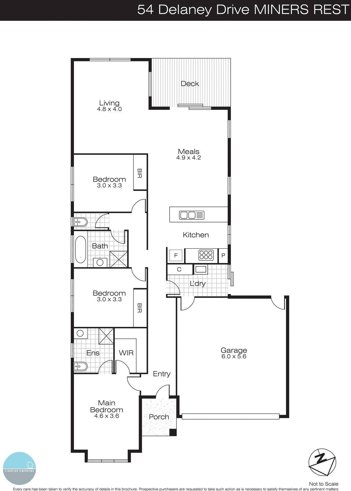 54 Delaney Drive, Miners Rest VIC 3352 - Floorplan