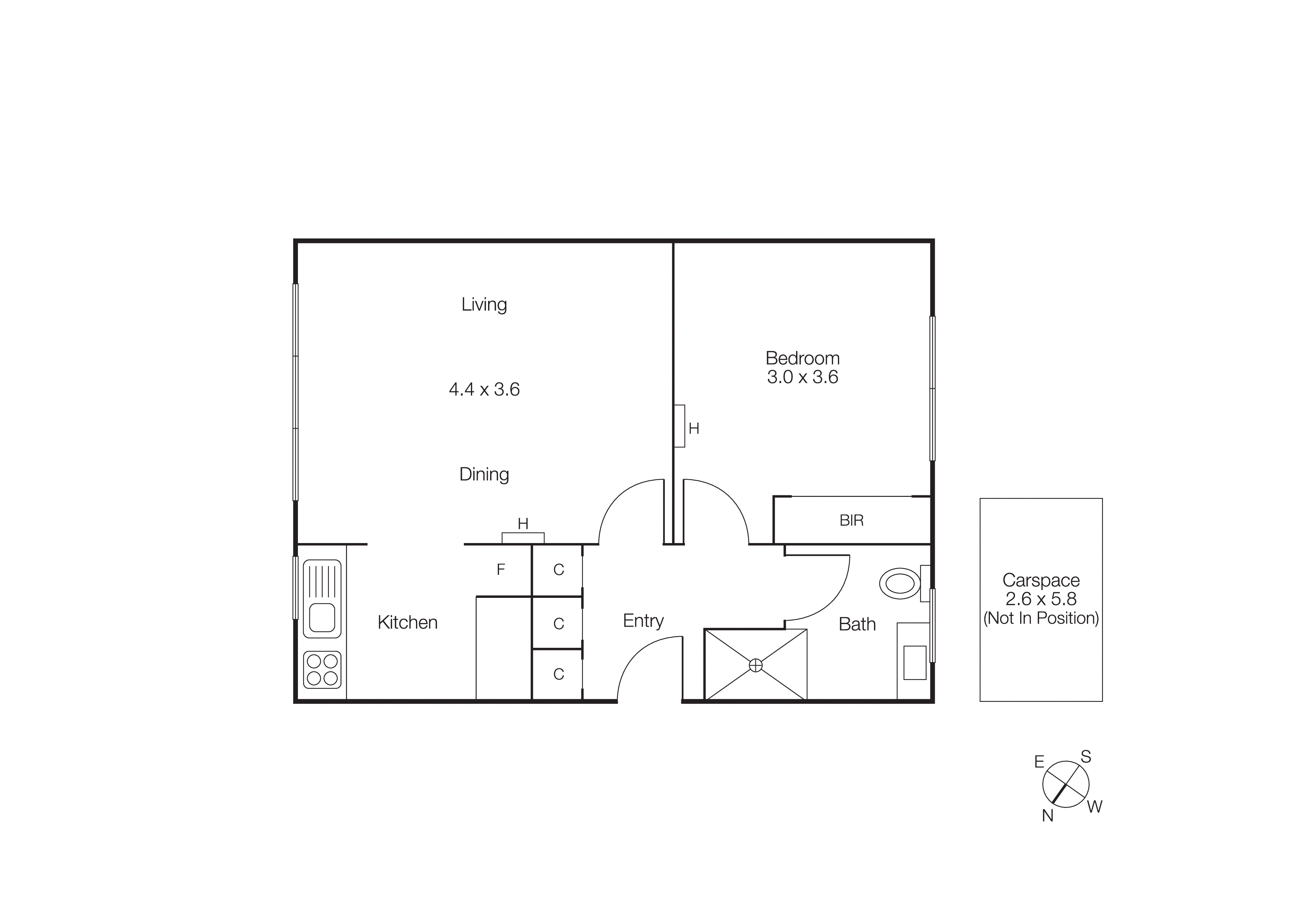 5/4 Dickens Street, Elwood VIC 3184 - Floorplan