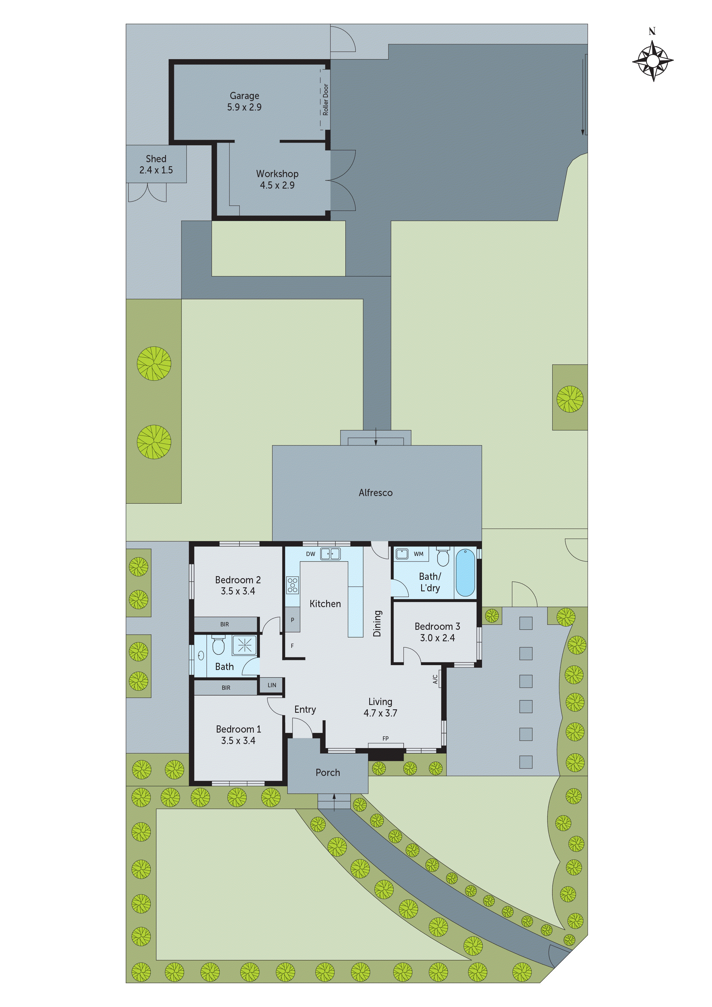 54 Laura Avenue, Belmont VIC 3216 - Floorplan