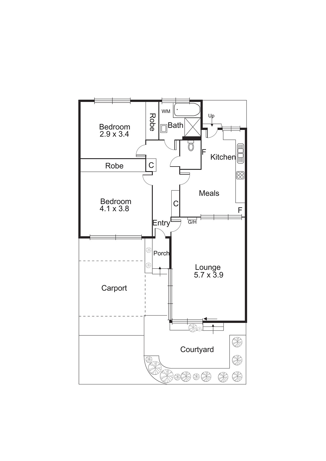 5/411 Nepean Highway, Mordialloc VIC 3195 - Floorplan