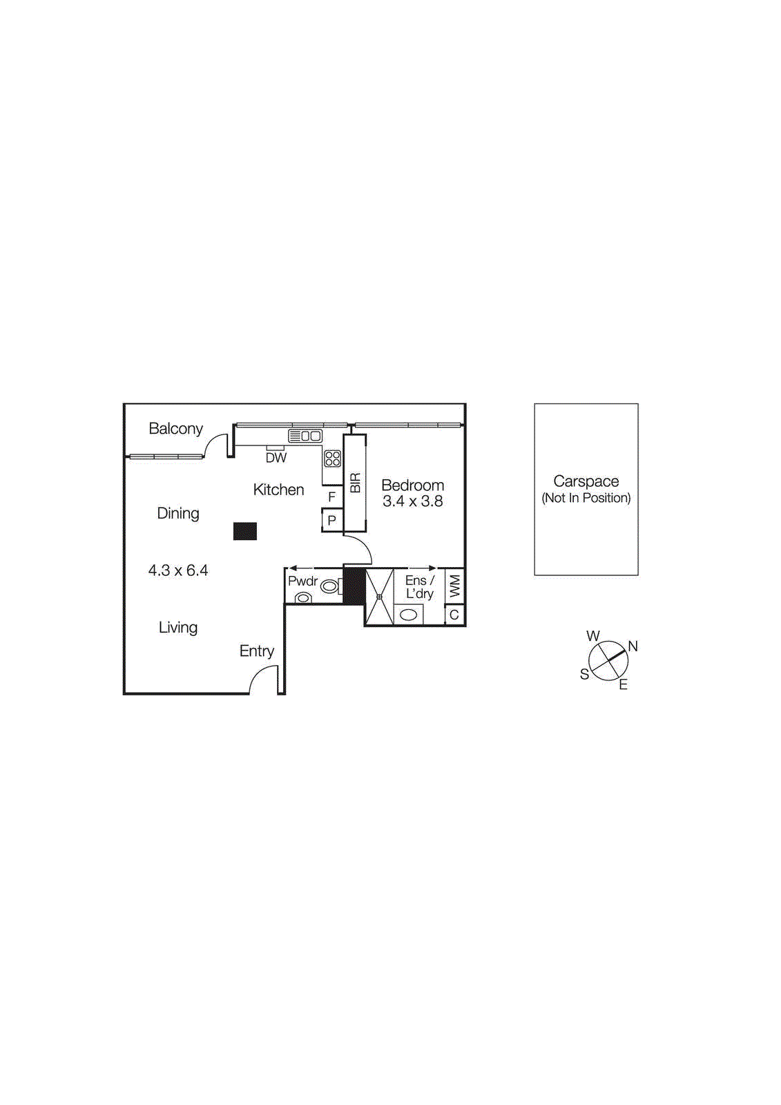 54/189 Beaconsfield Parade, Middle Park VIC 3206 - Floorplan