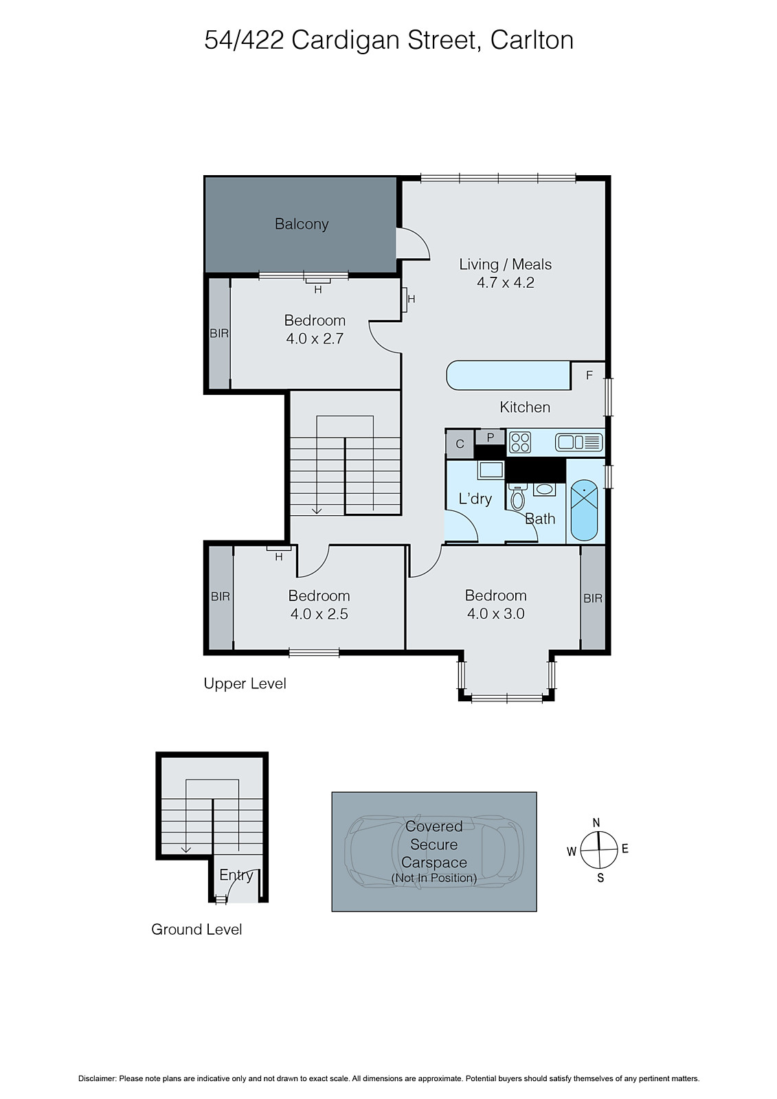 54/422 Cardigan Street, Carlton VIC 3053 - Floorplan