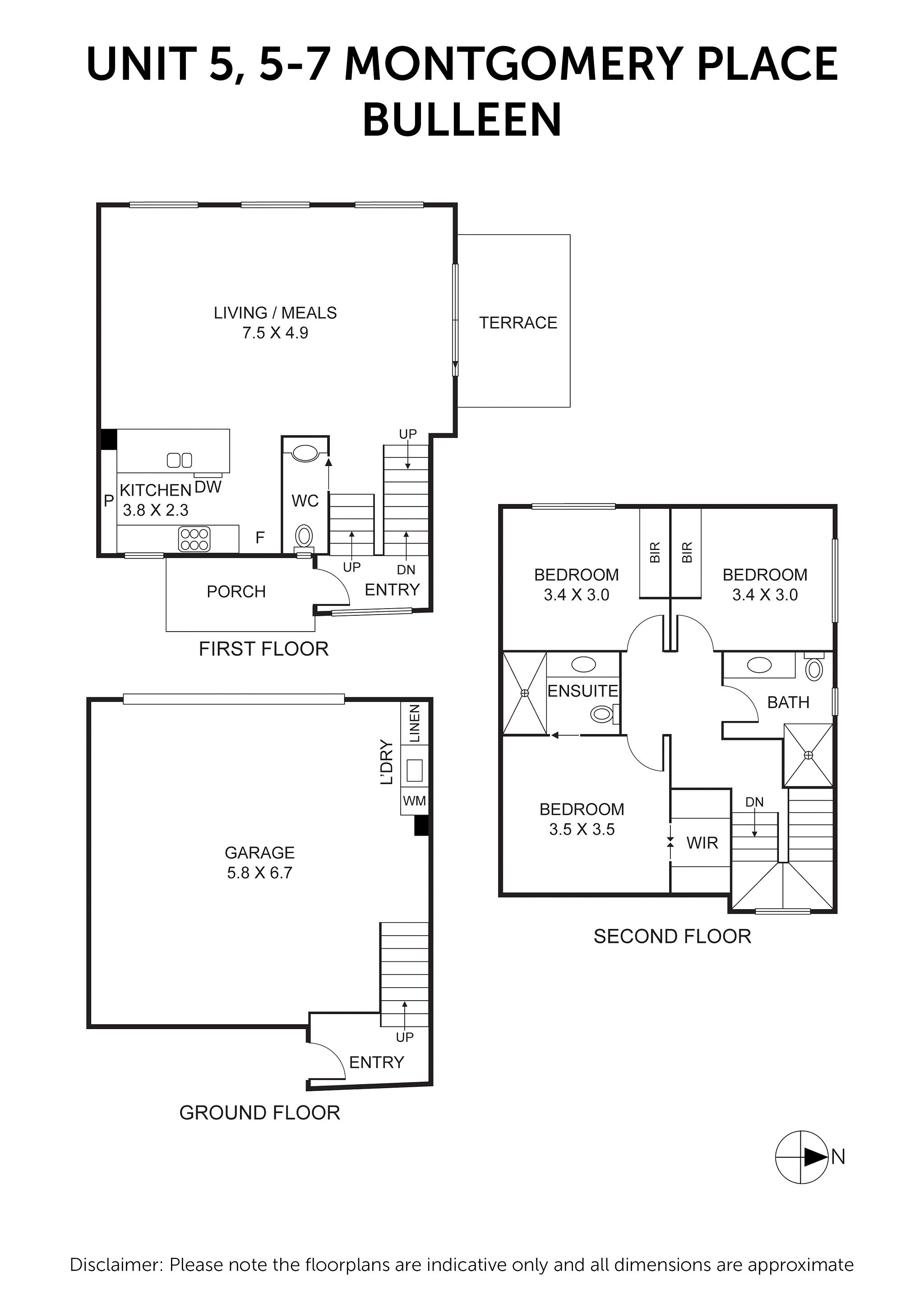 5/5-7 Montgomery Place, Bulleen VIC 3105 - Floorplan