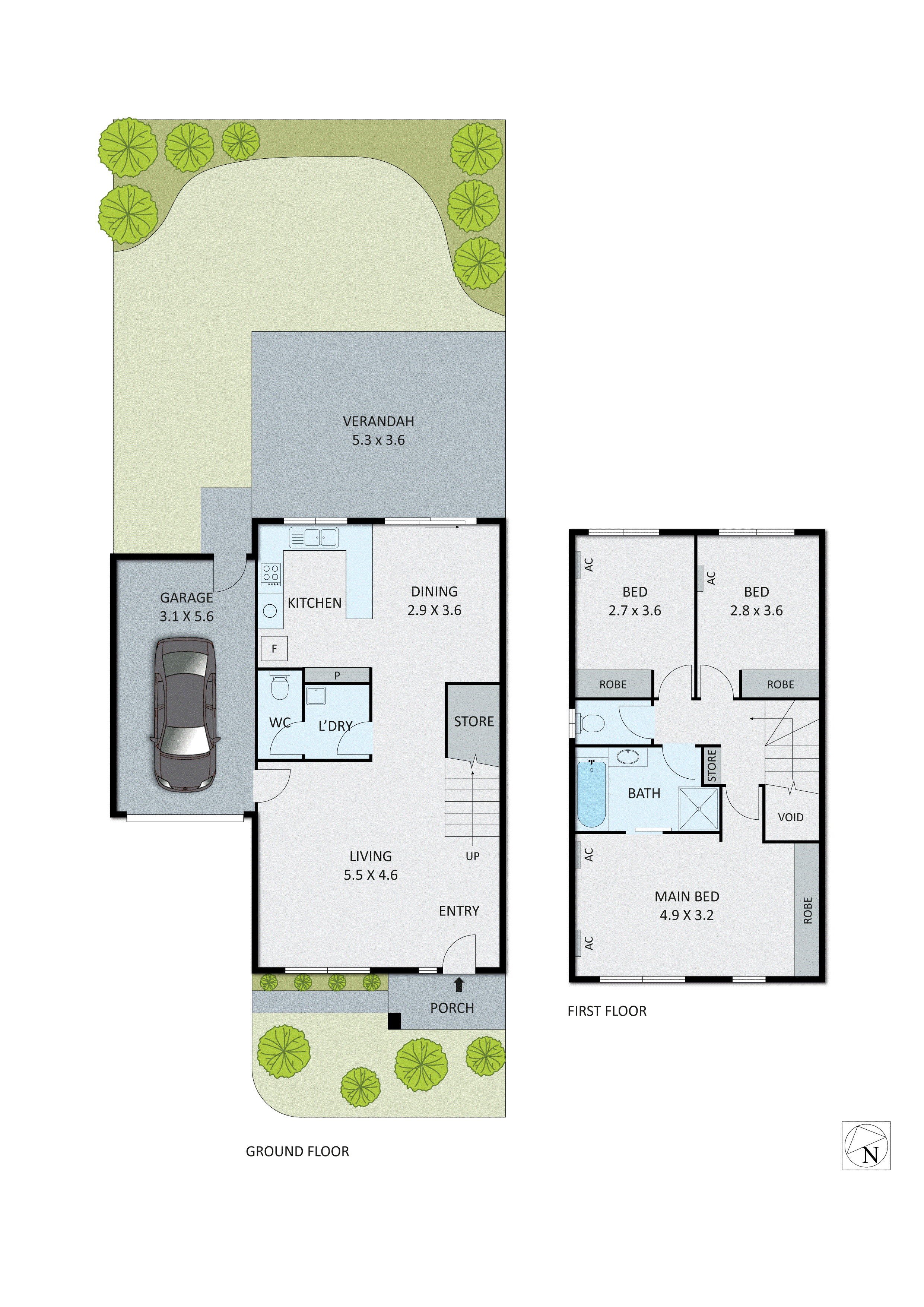 5/5 McIntosh Court, Aspendale Gardens VIC 3195 - Floorplan