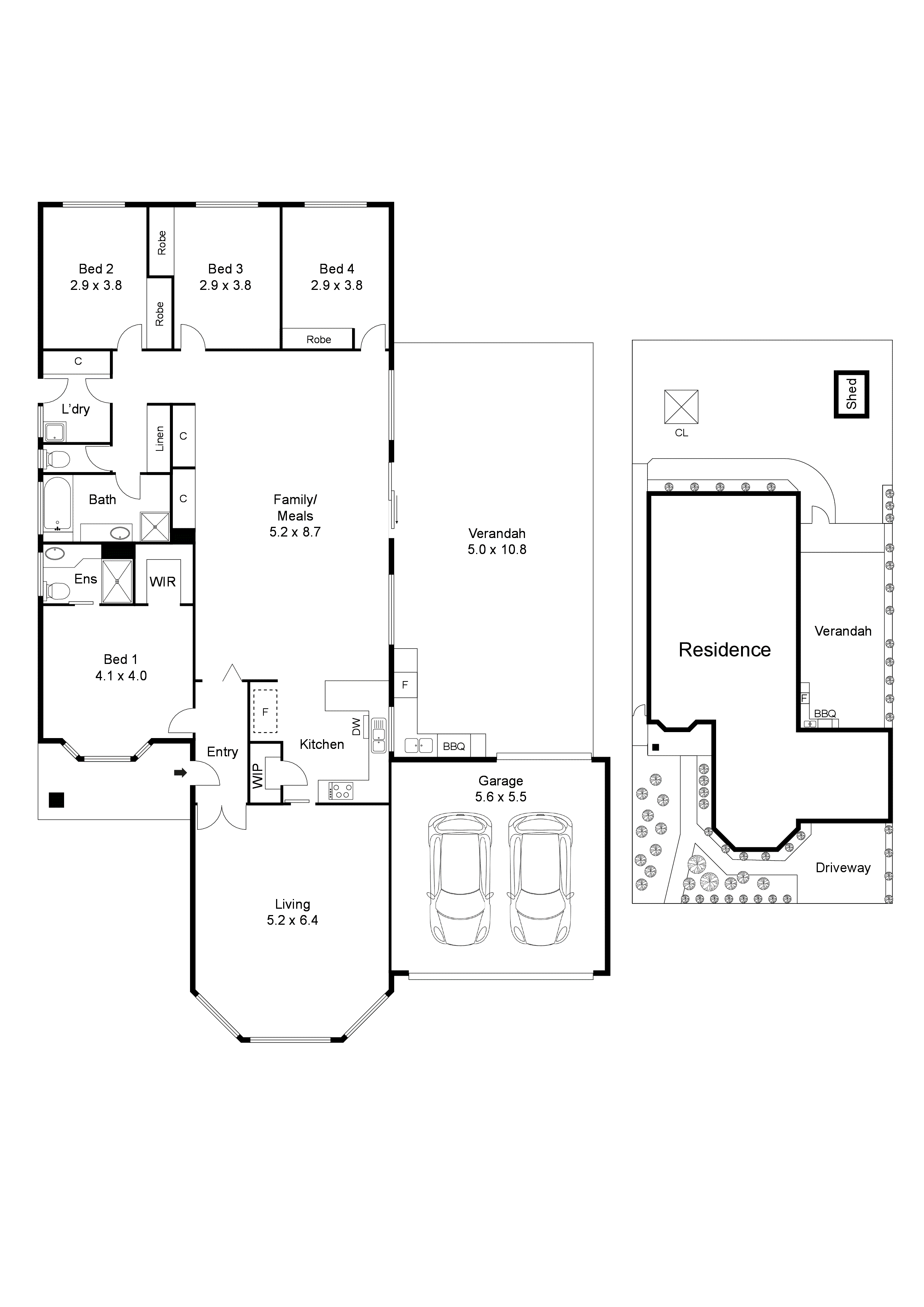 55 Pia Drive, Rowville VIC 3178 - Floorplan