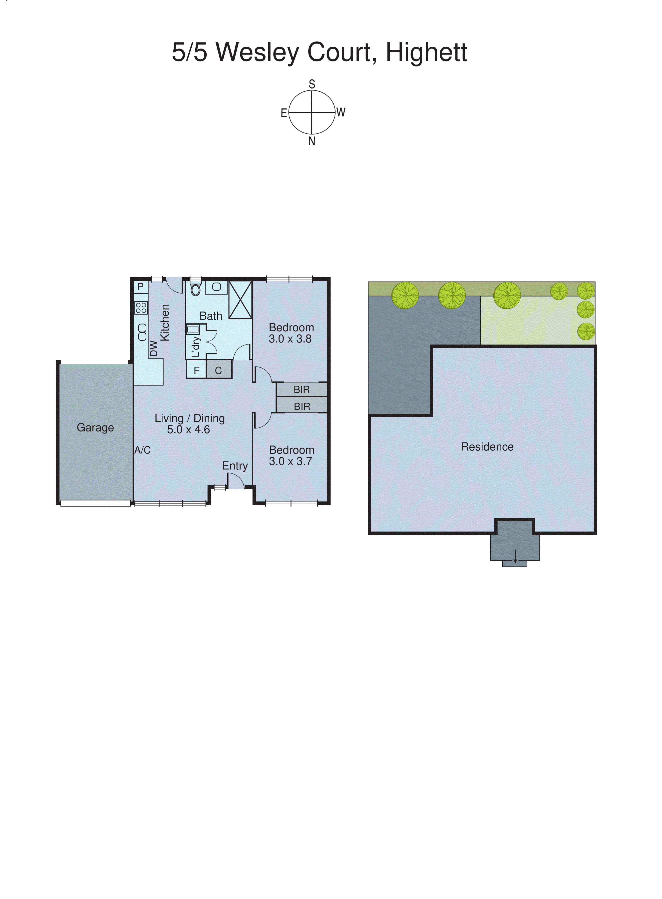 5/5 Wesley Court, Highett VIC 3190 - Floorplan