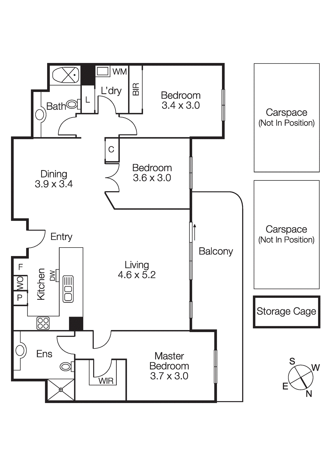 55/3 Seisman Place, Port Melbourne VIC 3207 - Floorplan
