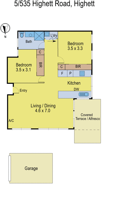 5/535 Highett Road, Highett VIC 3190 - Floorplan