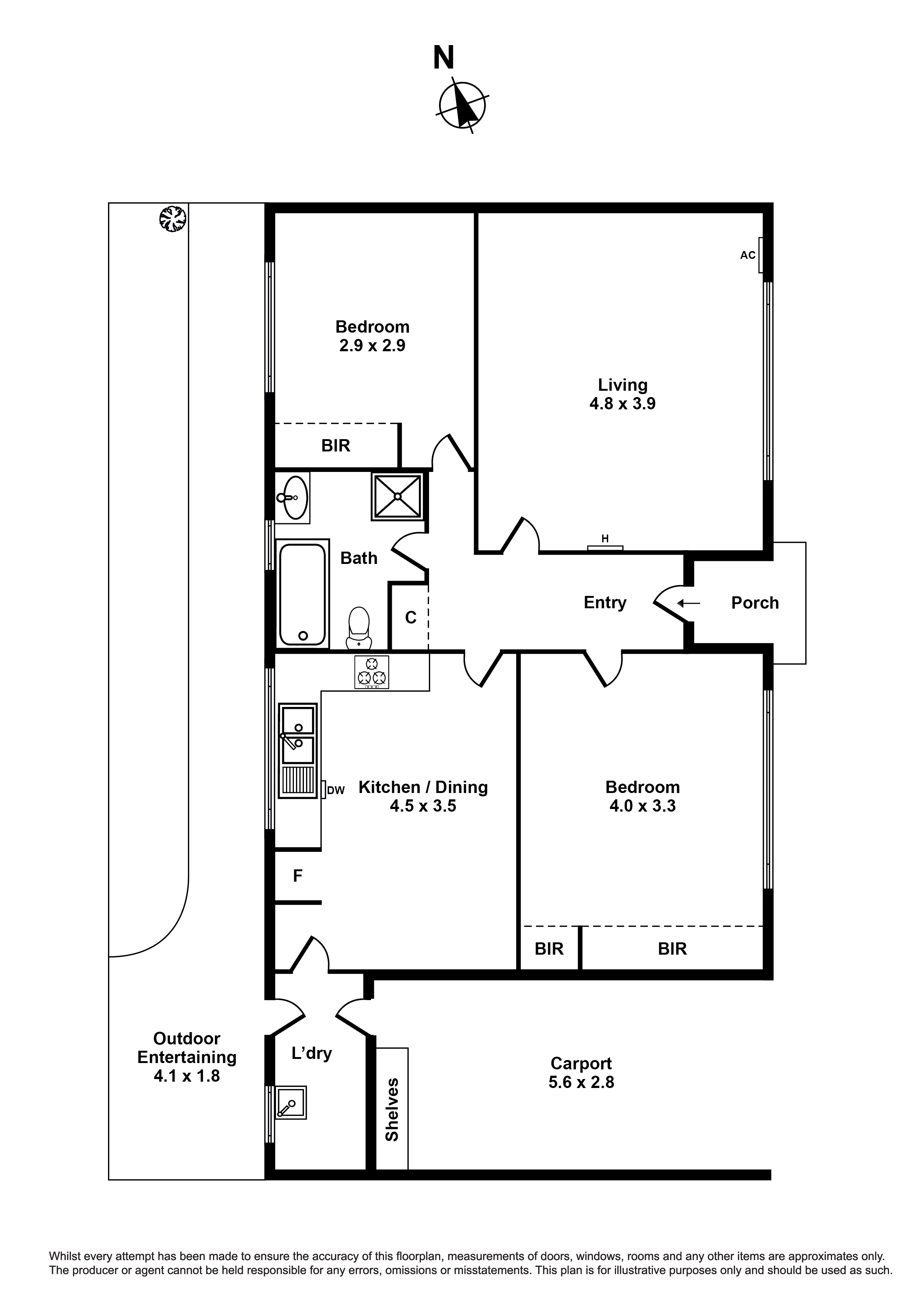 5/589 Barkly Street, West Footscray VIC 3012 - Floorplan