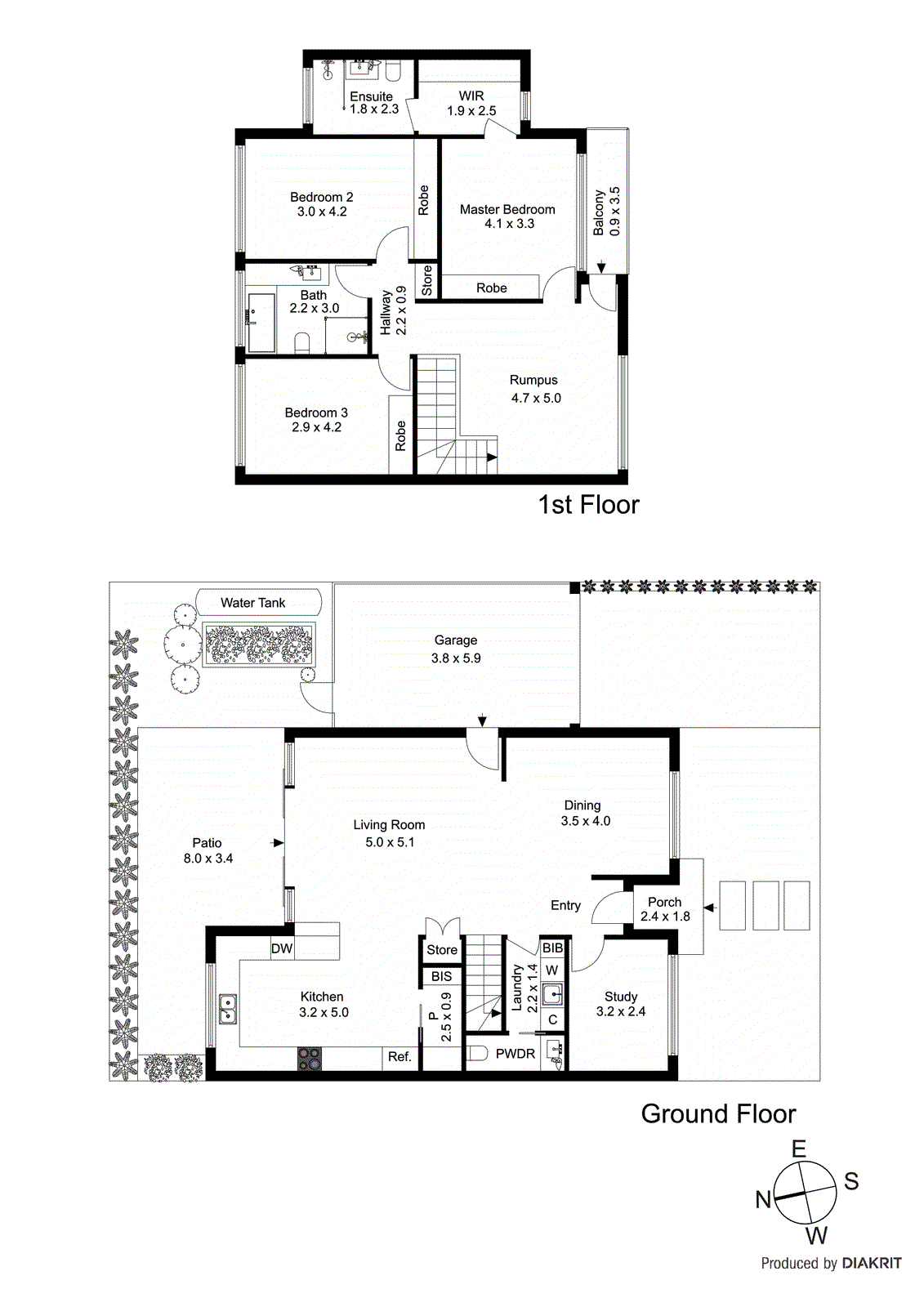 55B Raynes Park Road, Hampton VIC 3188 - Floorplan