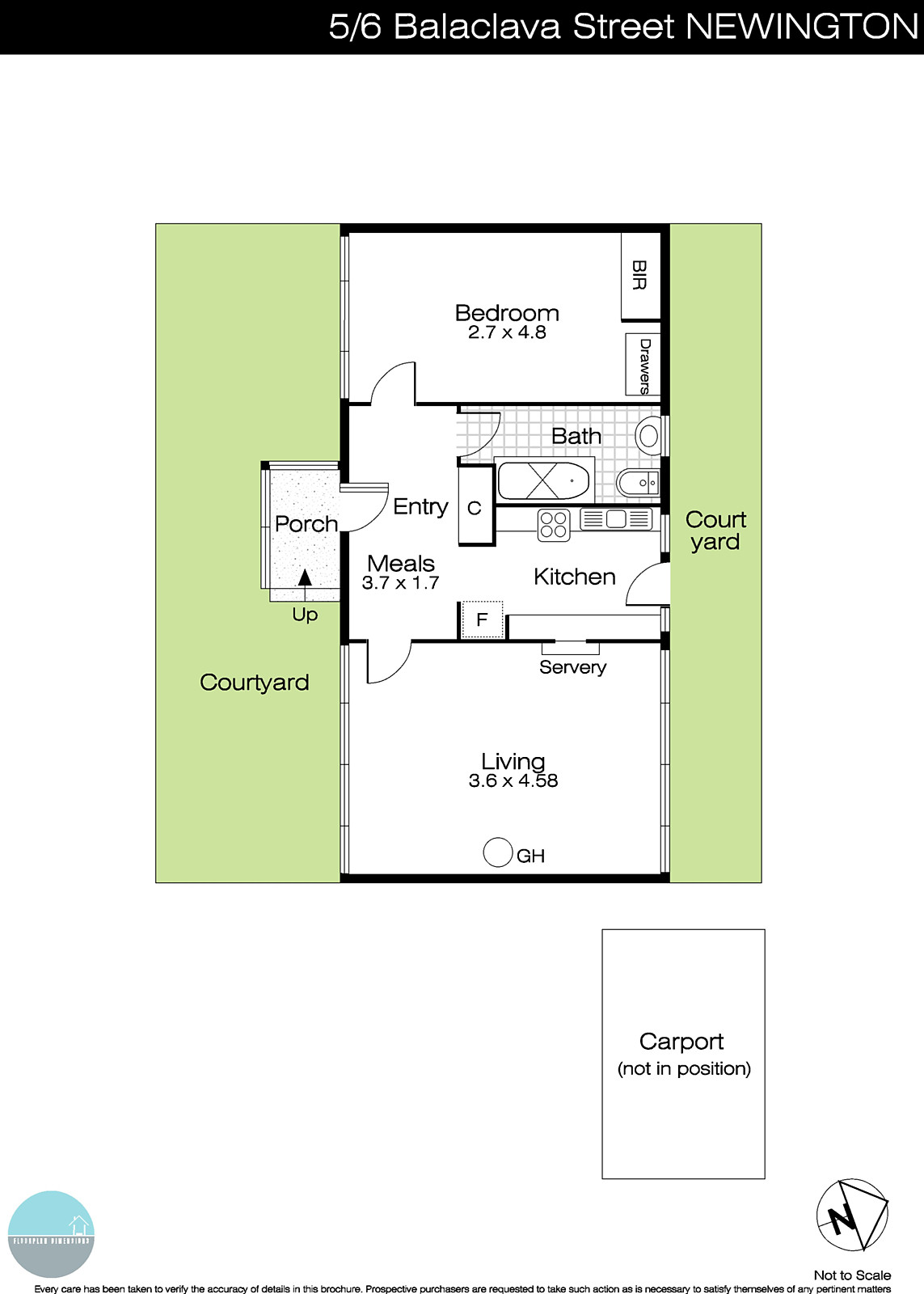 5/6 Balaclava  Street, Newington VIC 3350 - Floorplan