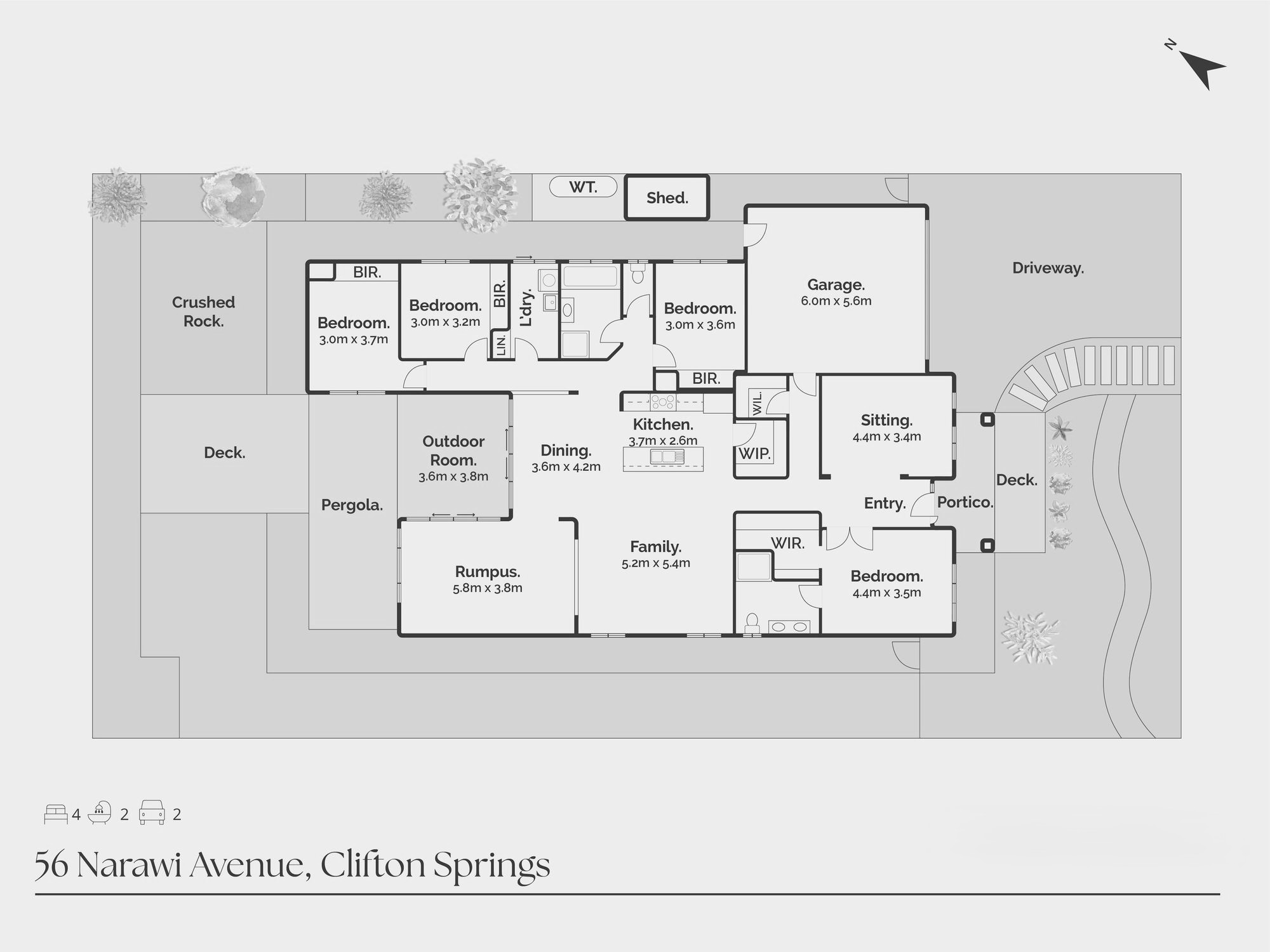 56 Narawi Avenue, Clifton Springs VIC 3222 - Floorplan