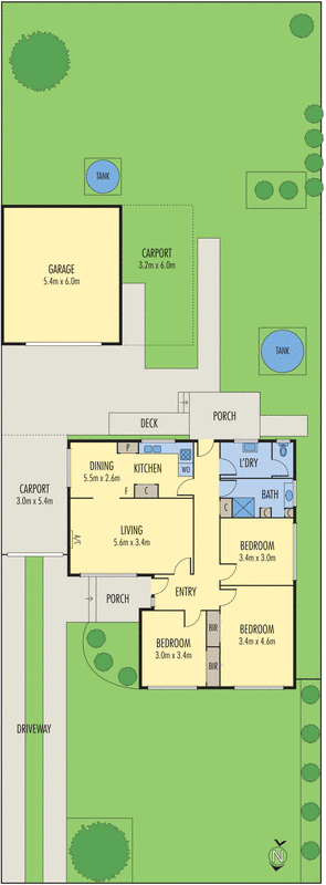 56 Wilton Avenue, Newcomb VIC 3219 - Floorplan