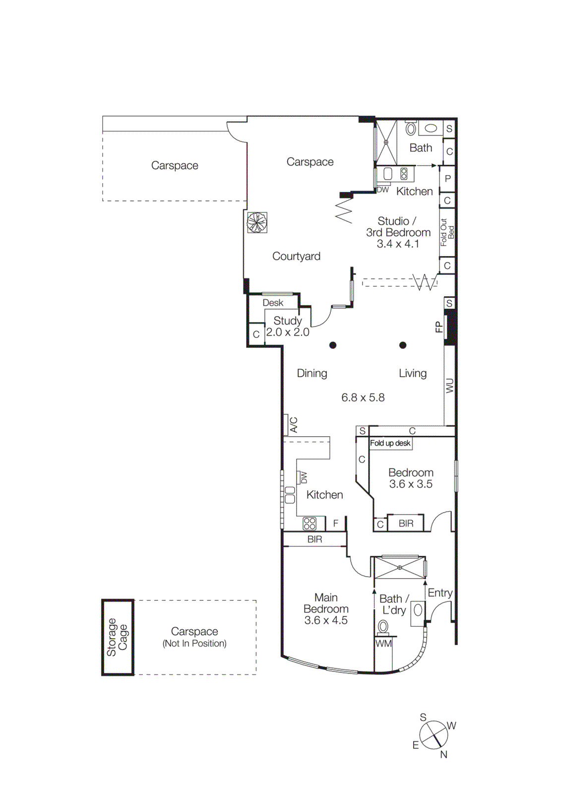 56/15 Beach Street, Port Melbourne VIC 3207 - Floorplan