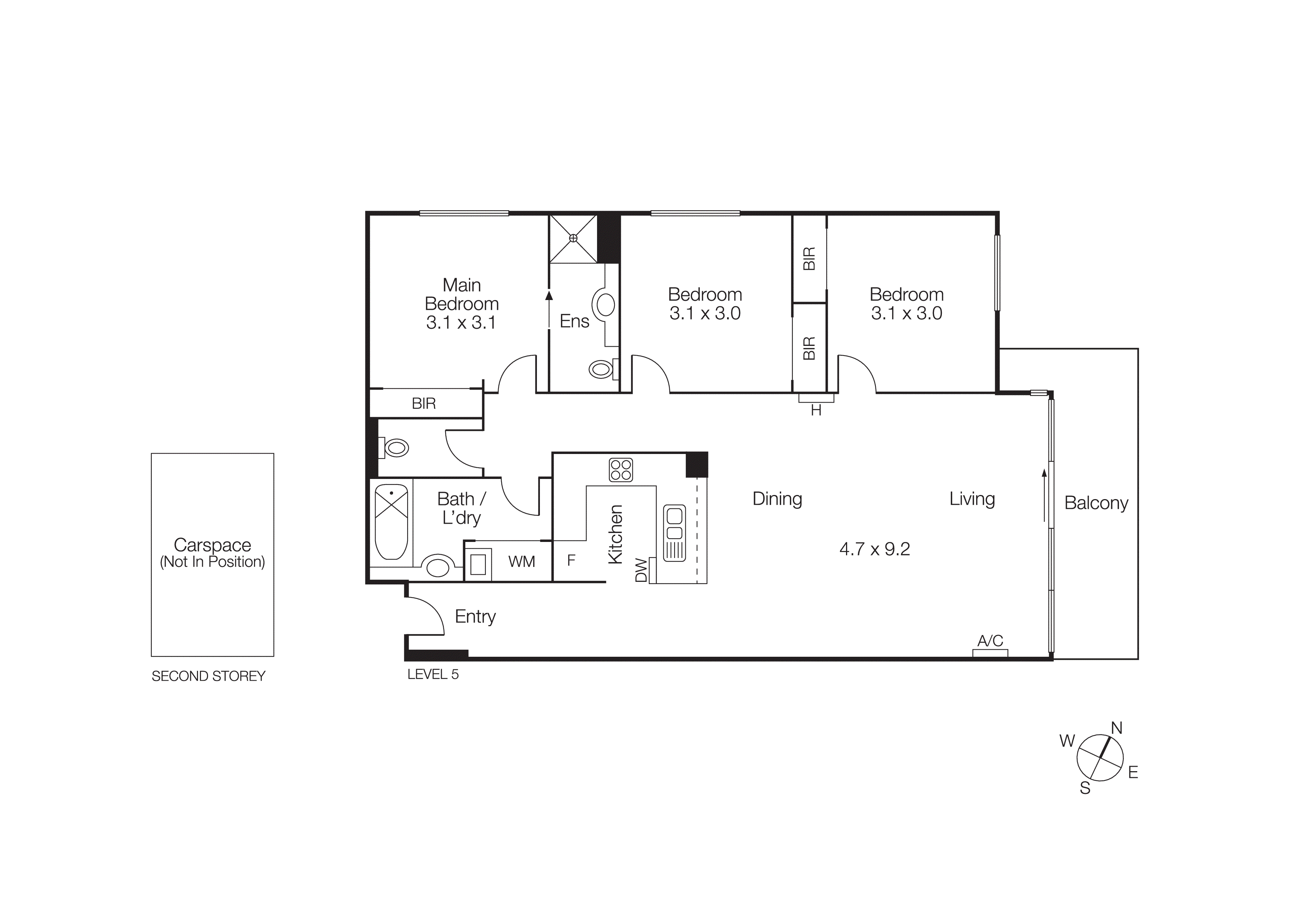 56/632 St Kilda Road, Melbourne VIC 3004 - Floorplan