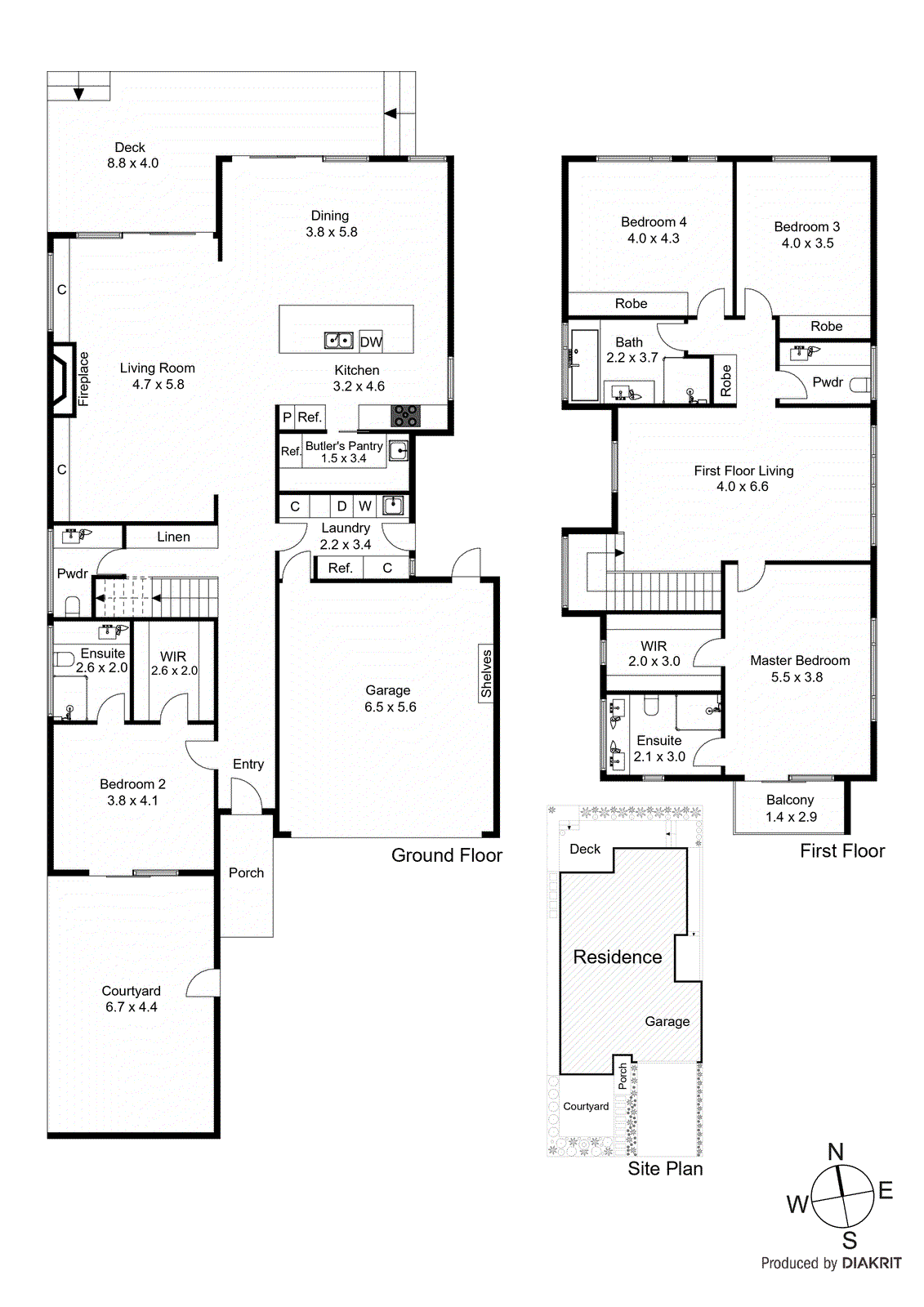 57 David Street, Hampton VIC 3188 - Floorplan