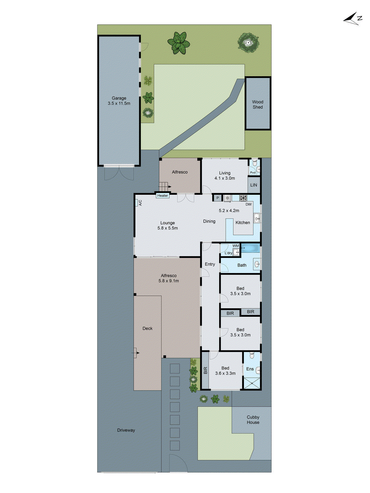 57 Graylea Avenue, Herne Hill VIC 3218 - Floorplan