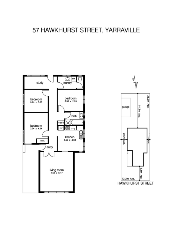 57 Hawkhurst Street, YARRAVILLE VIC 3013 - Floorplan