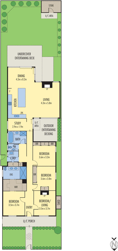 57 Lawton Avenue, Geelong West VIC 3218 - Floorplan