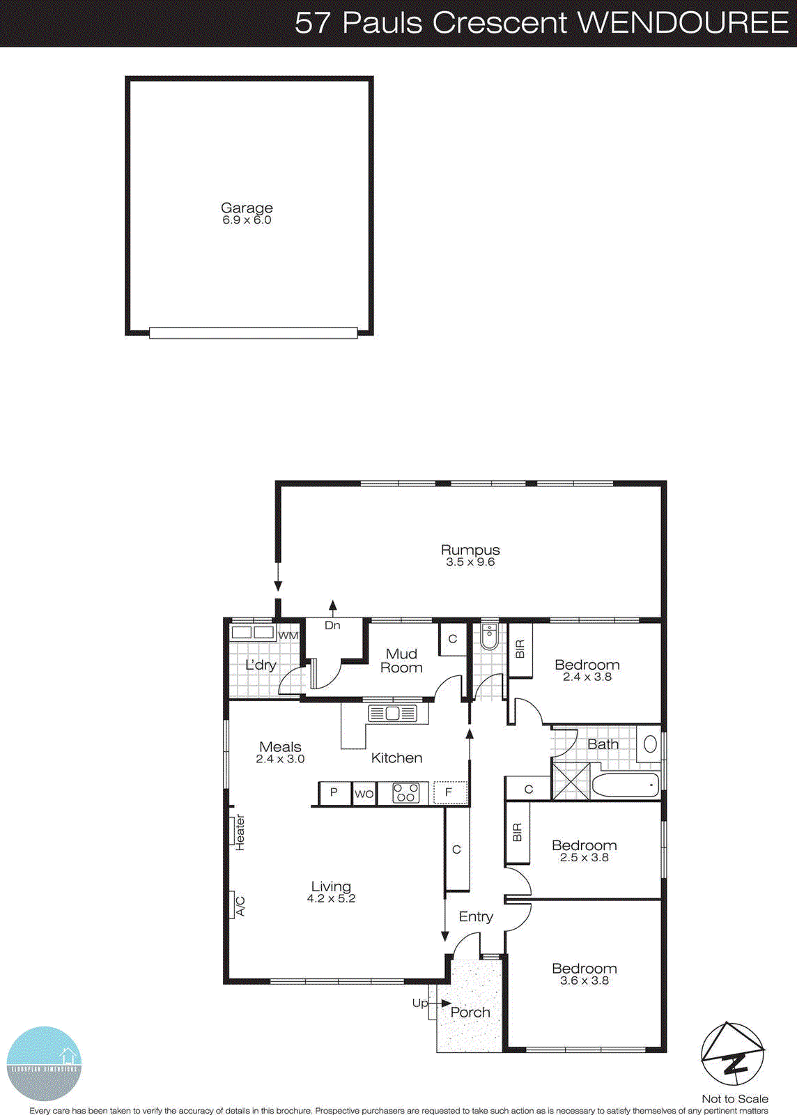 57 Pauls Crescent, Wendouree VIC 3355 - Floorplan
